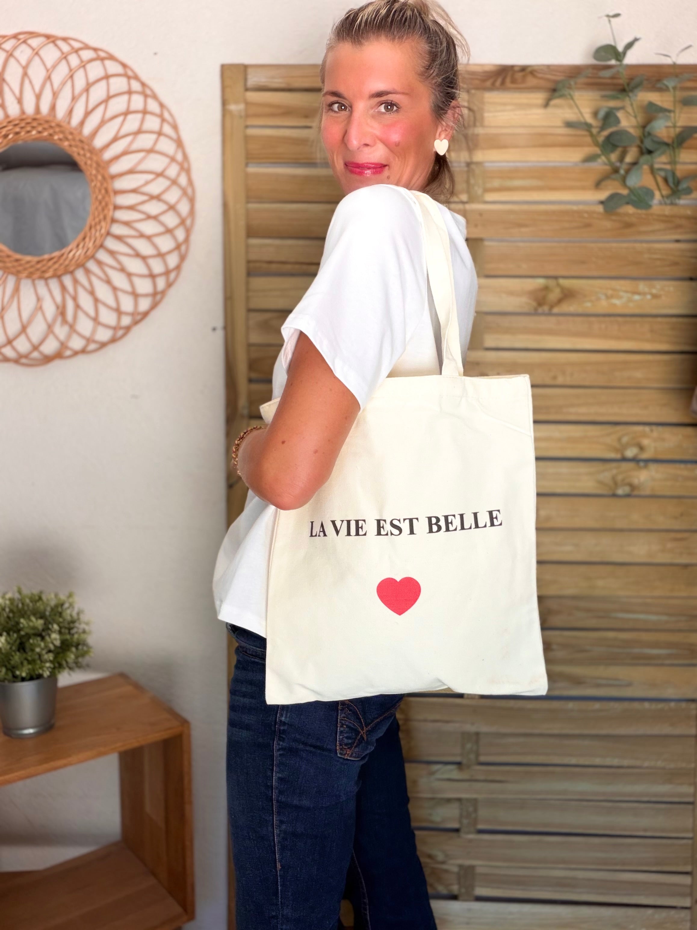 Tote bag LOLITA - AMOUR • BICHETTE • VIE EST BELLE