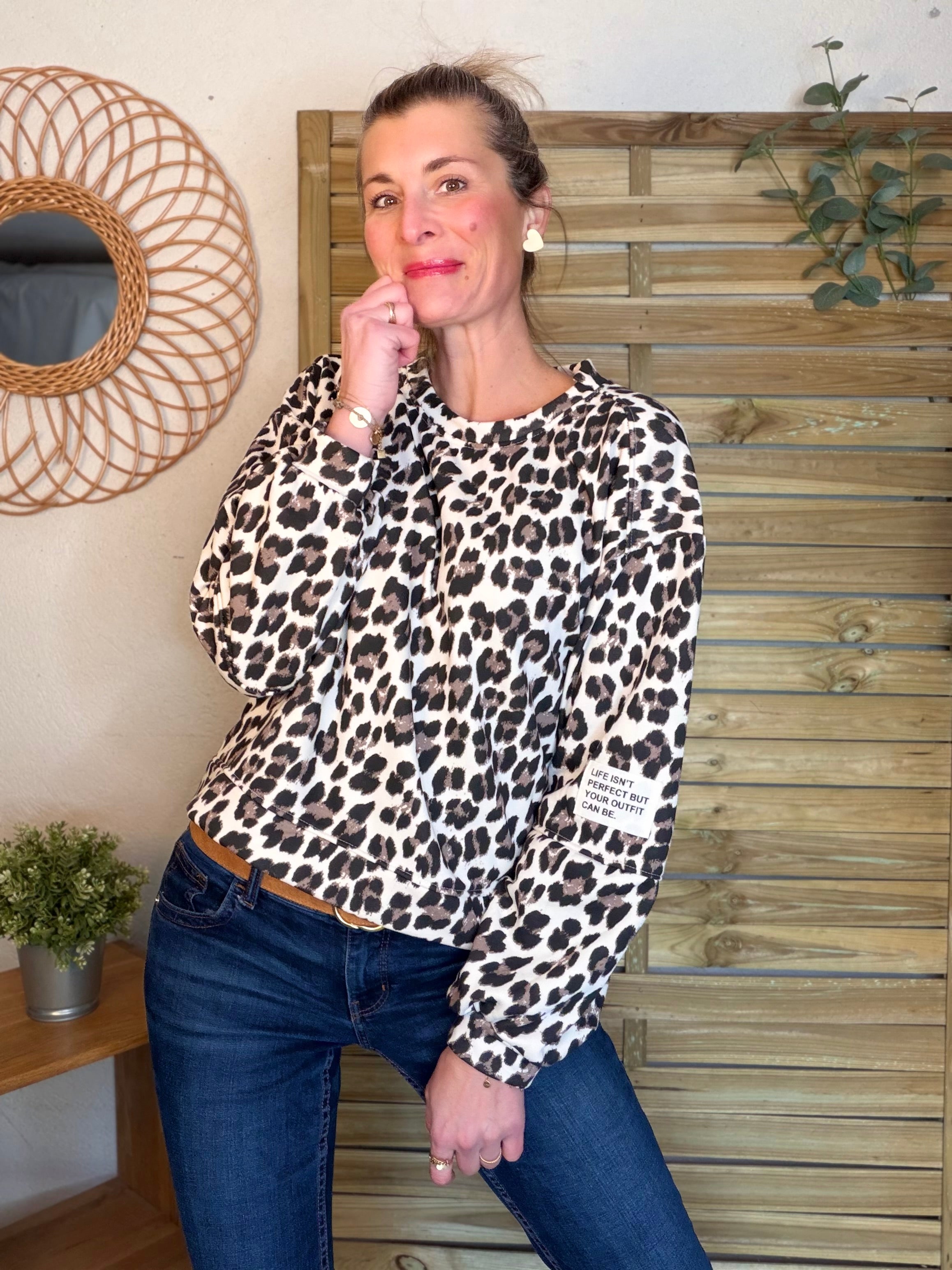 Sweat Léo Beige MAELLE