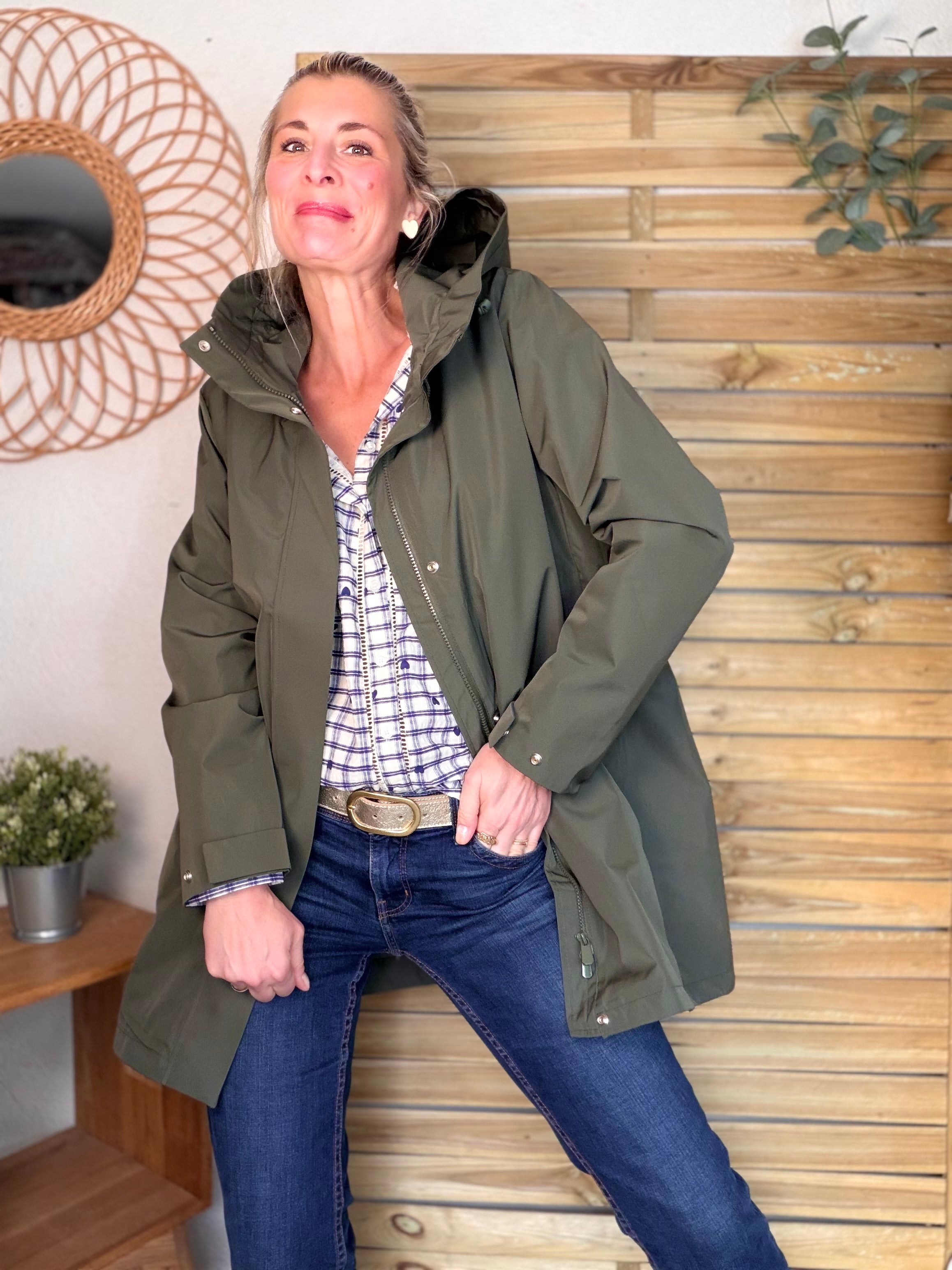 ⚡️ARRIVAGE - Blouse à carreaux et cœurs 💙 LYA bleue