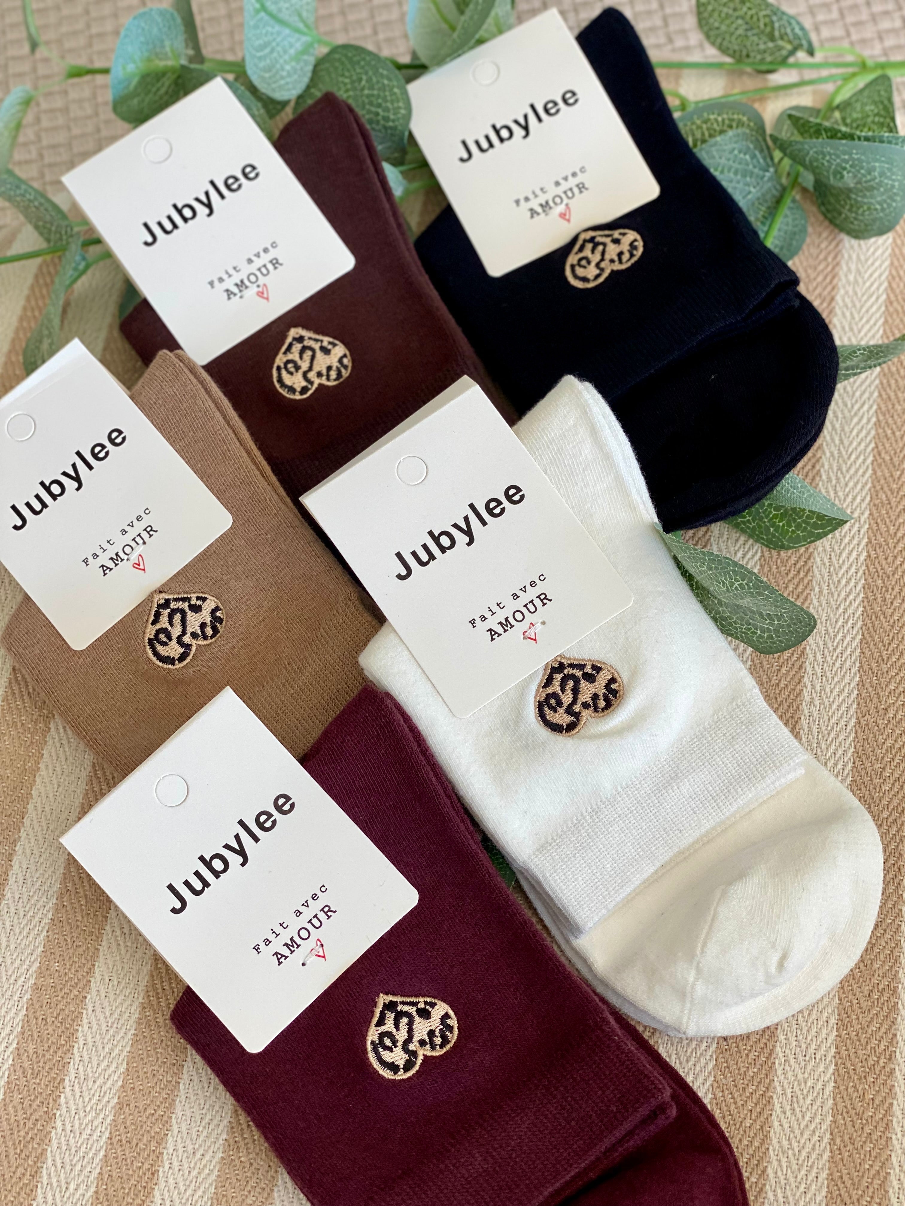 Chaussettes Coeur Léo 🐆 SANDY