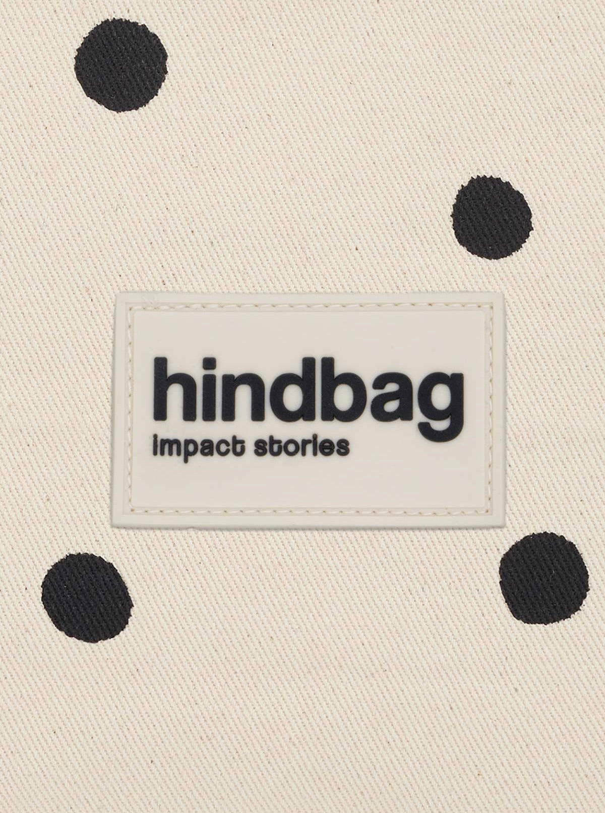 HINDBAG OLIVIA - Sac banane Pois Écru ⚫️