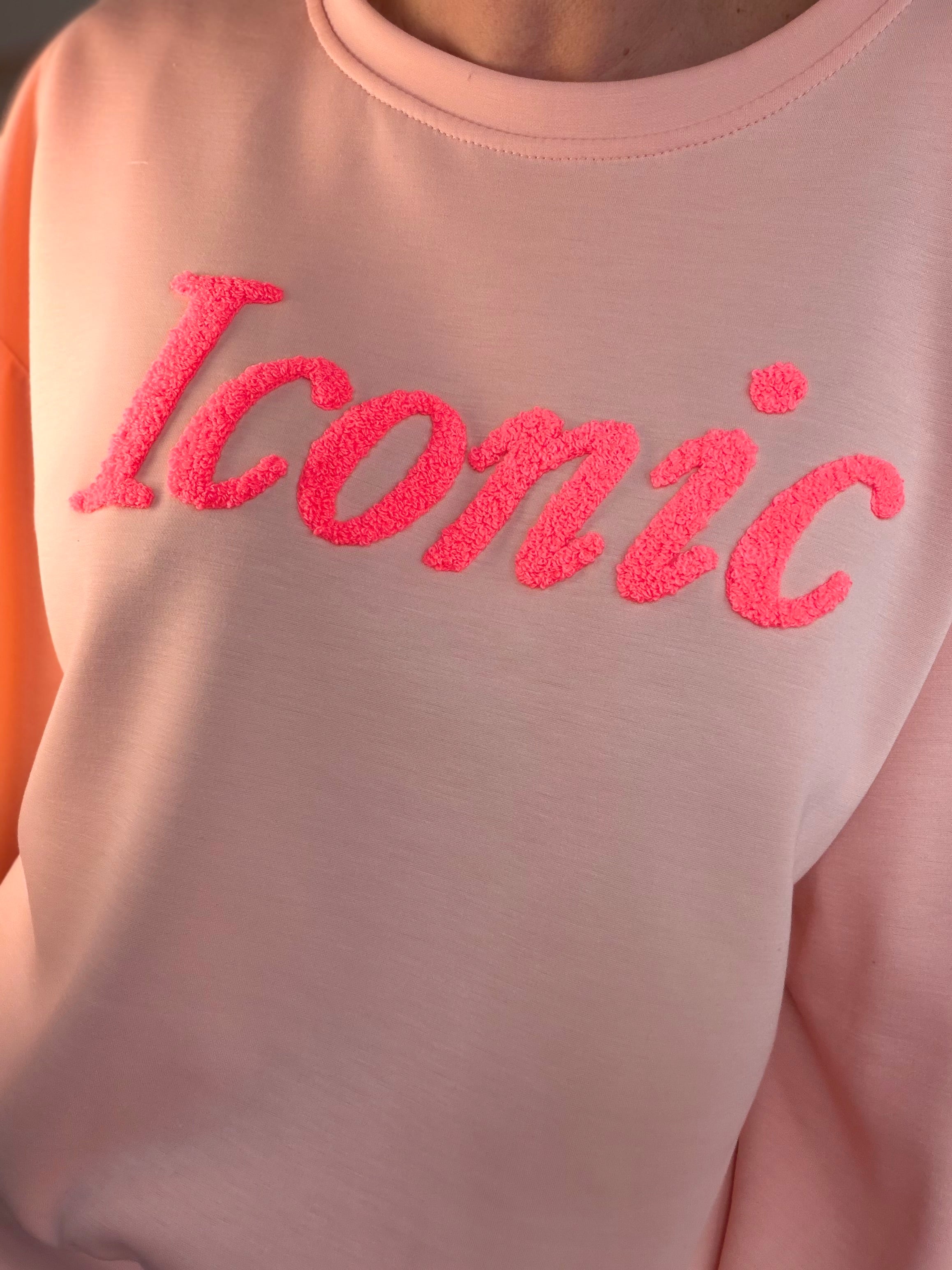 Sweat doux Iconic  - LAURINE Saumon/Rose