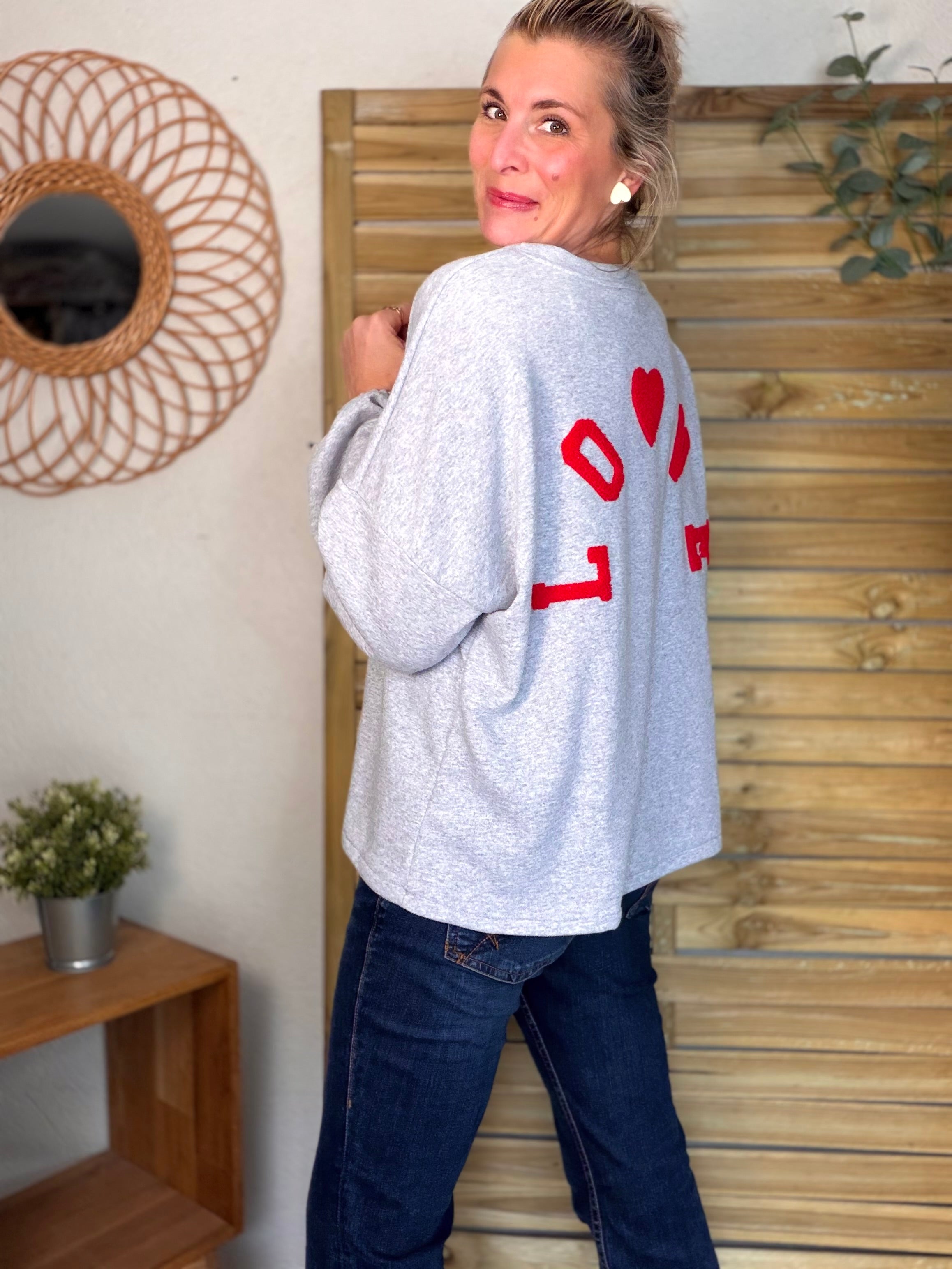 Sweat oversized LO❤️VE - GINA