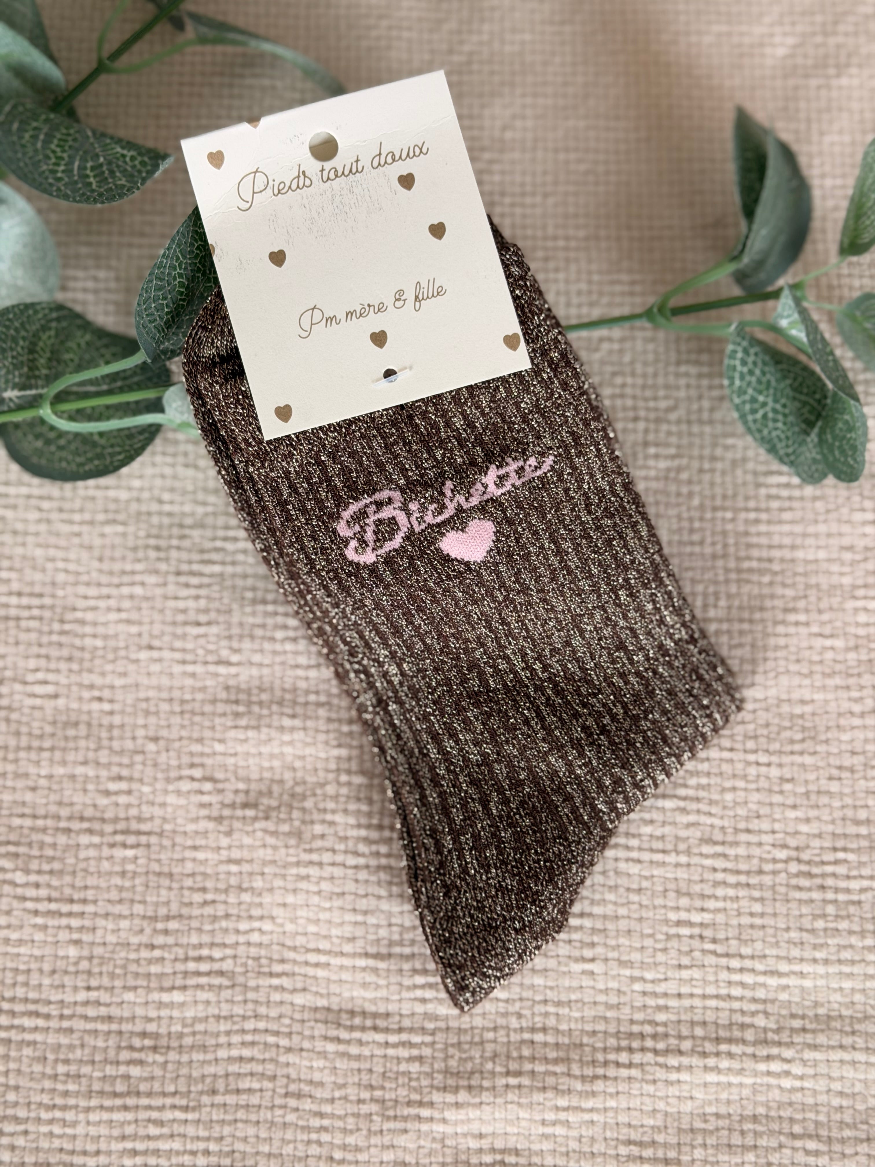 Chaussettes scintillantes glitter ZIA - Bichette