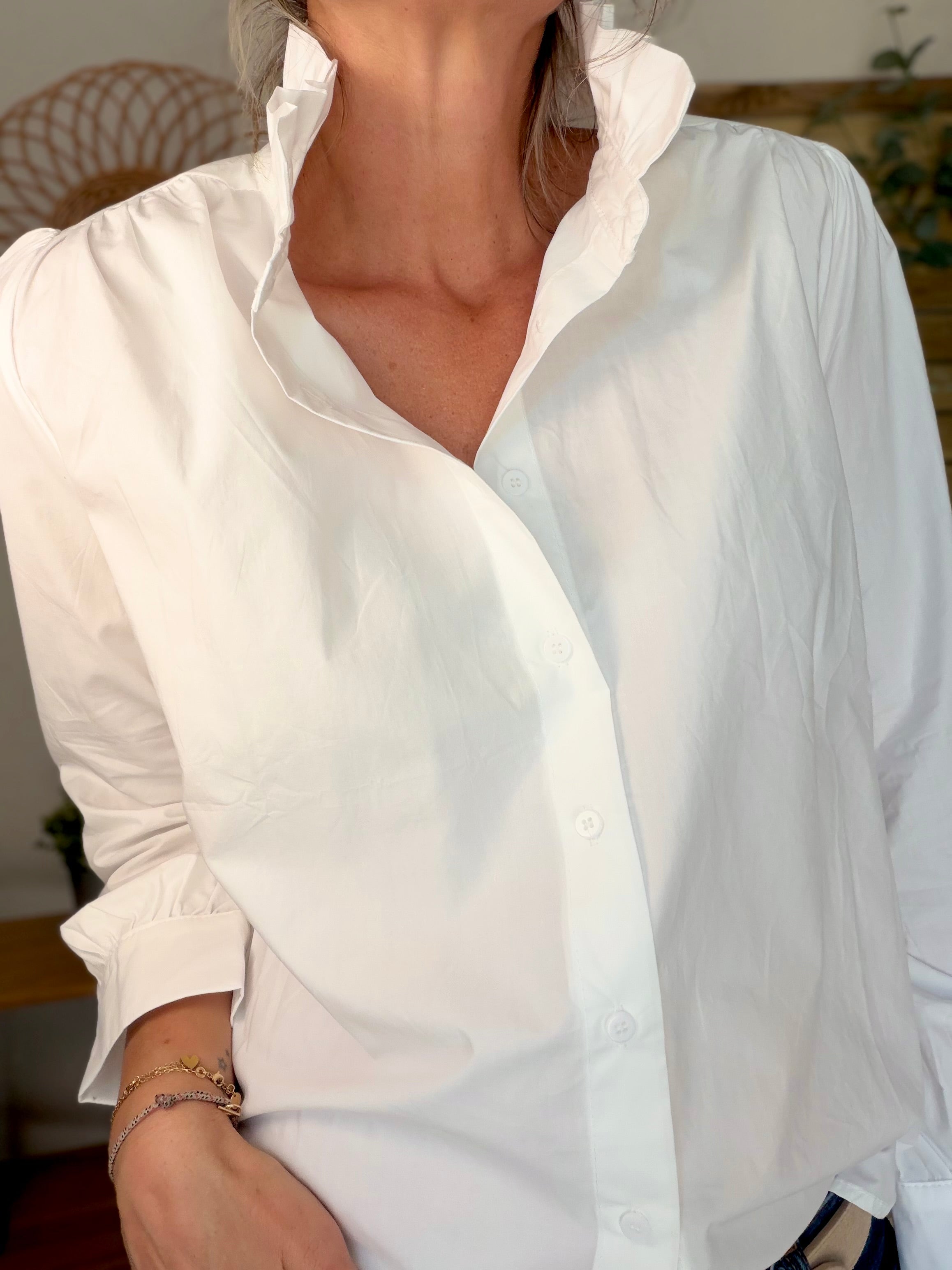 Chemise blanche col victorien LUCE