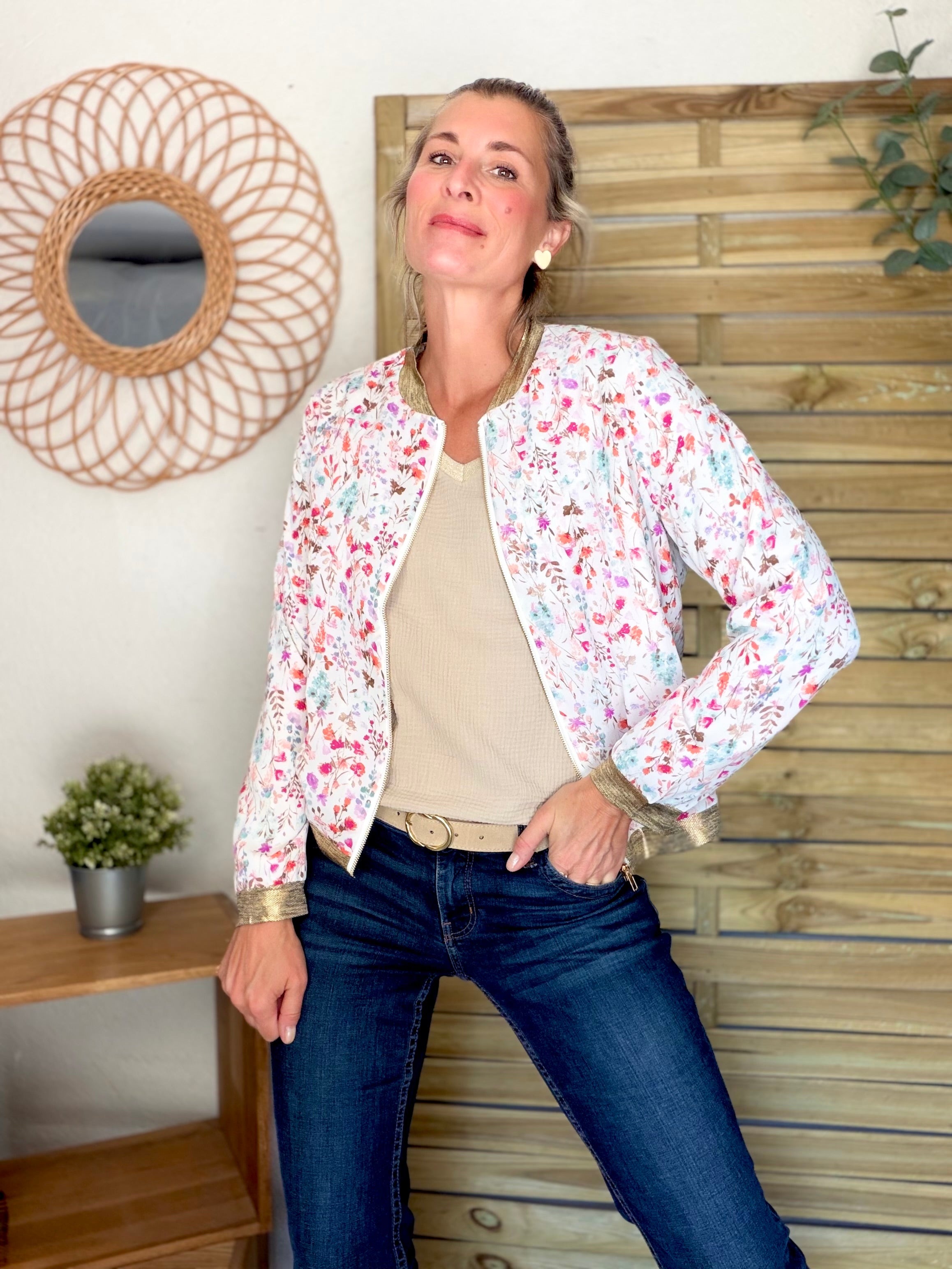 ⚡️ ARRIVAGE - Veste bombers fleurie MATHILDE