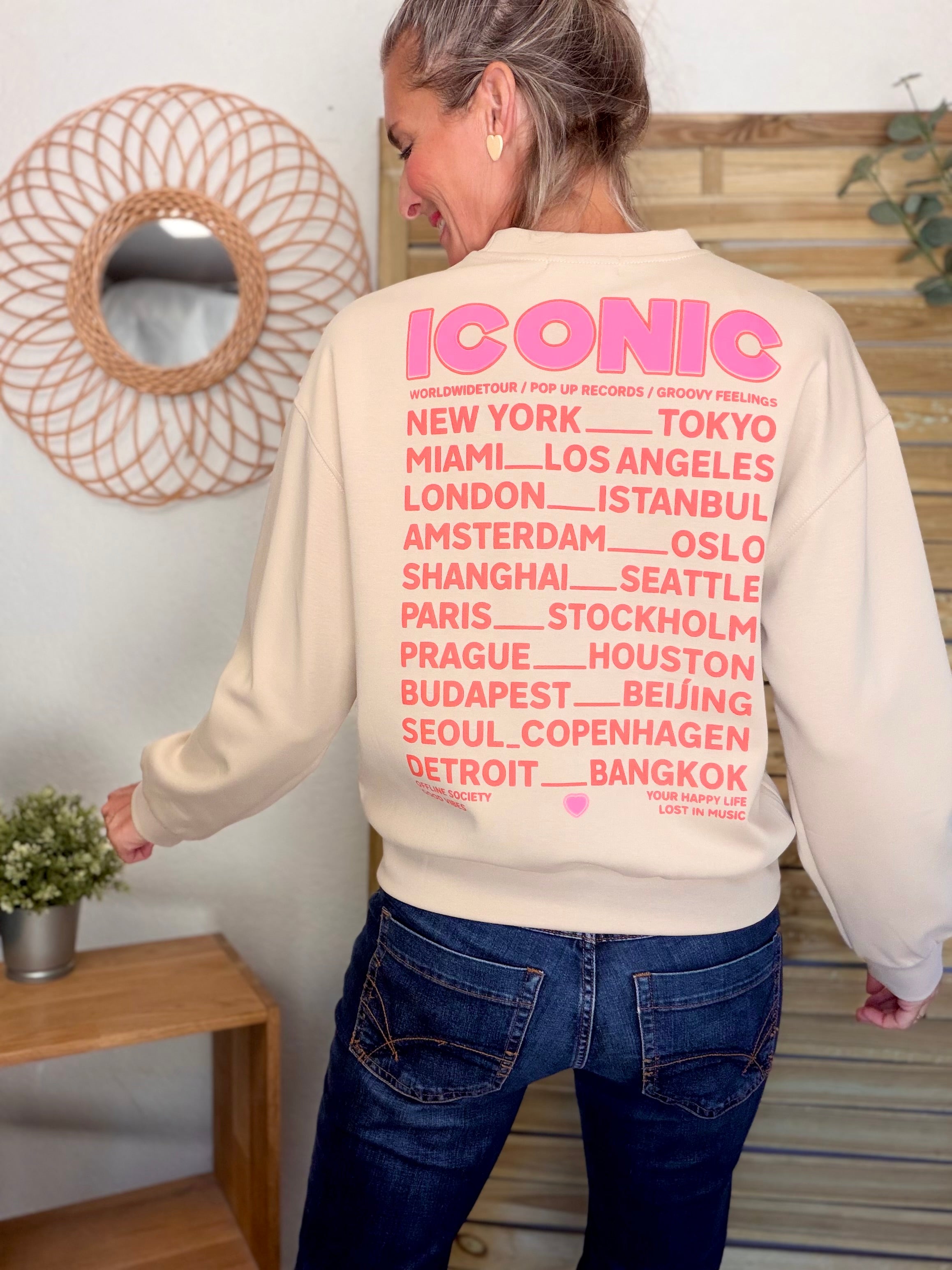 Sweat ICONIC ultra doux OMBLINE - Beige