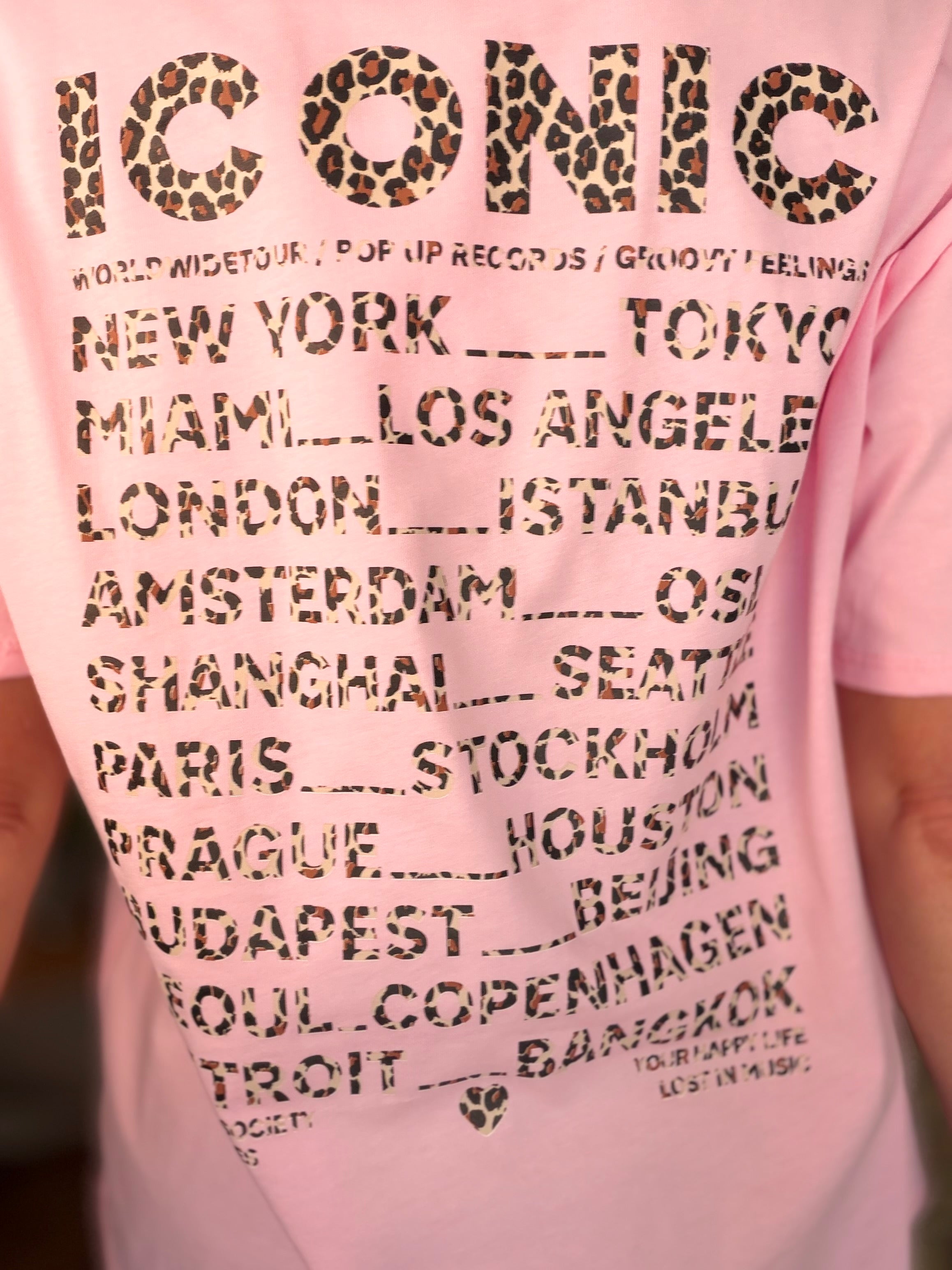 Tee shirt ICONIC Léo LÉONA Rose