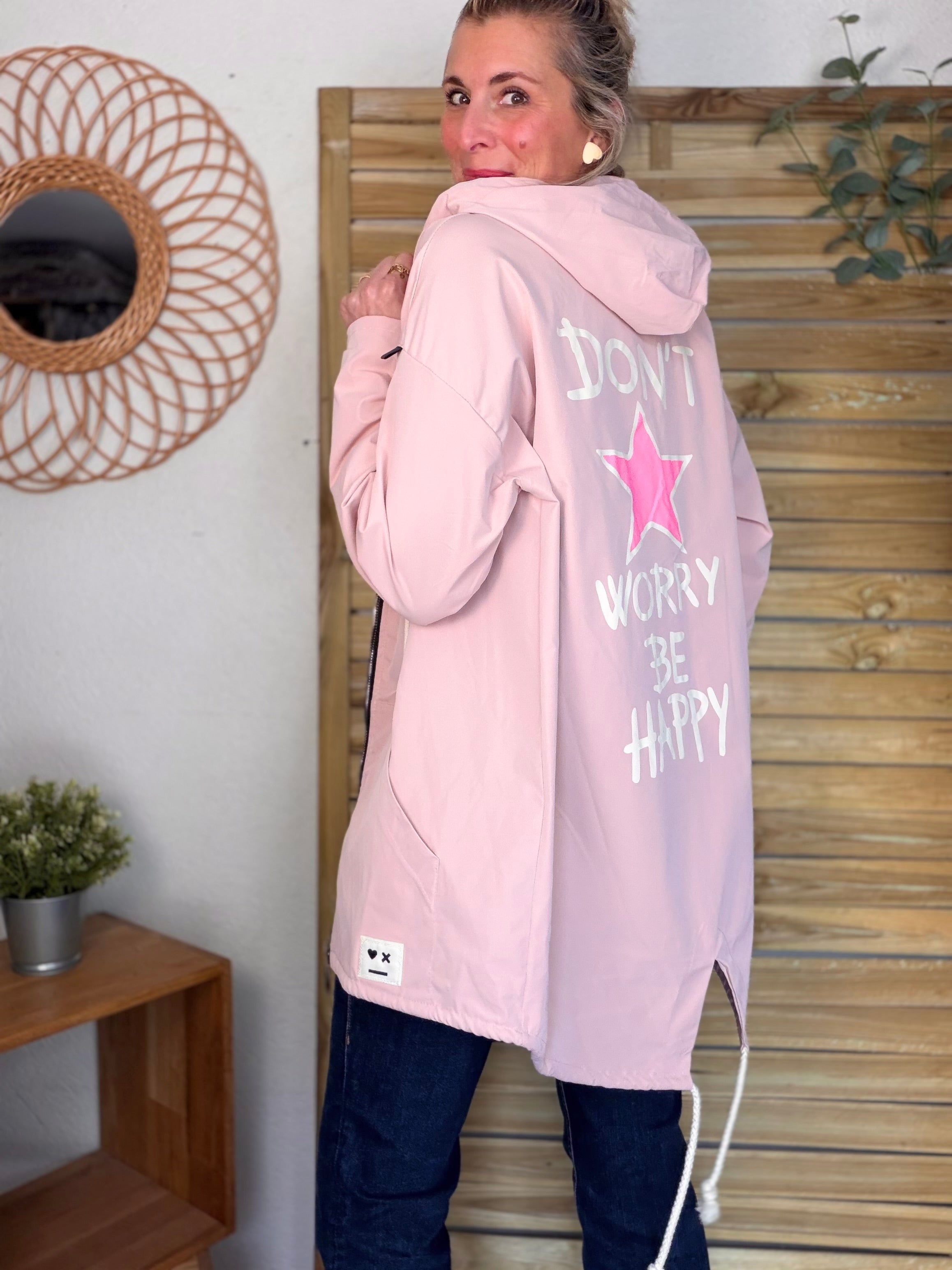 Veste Coupe vent long LESLIE - Rose clair