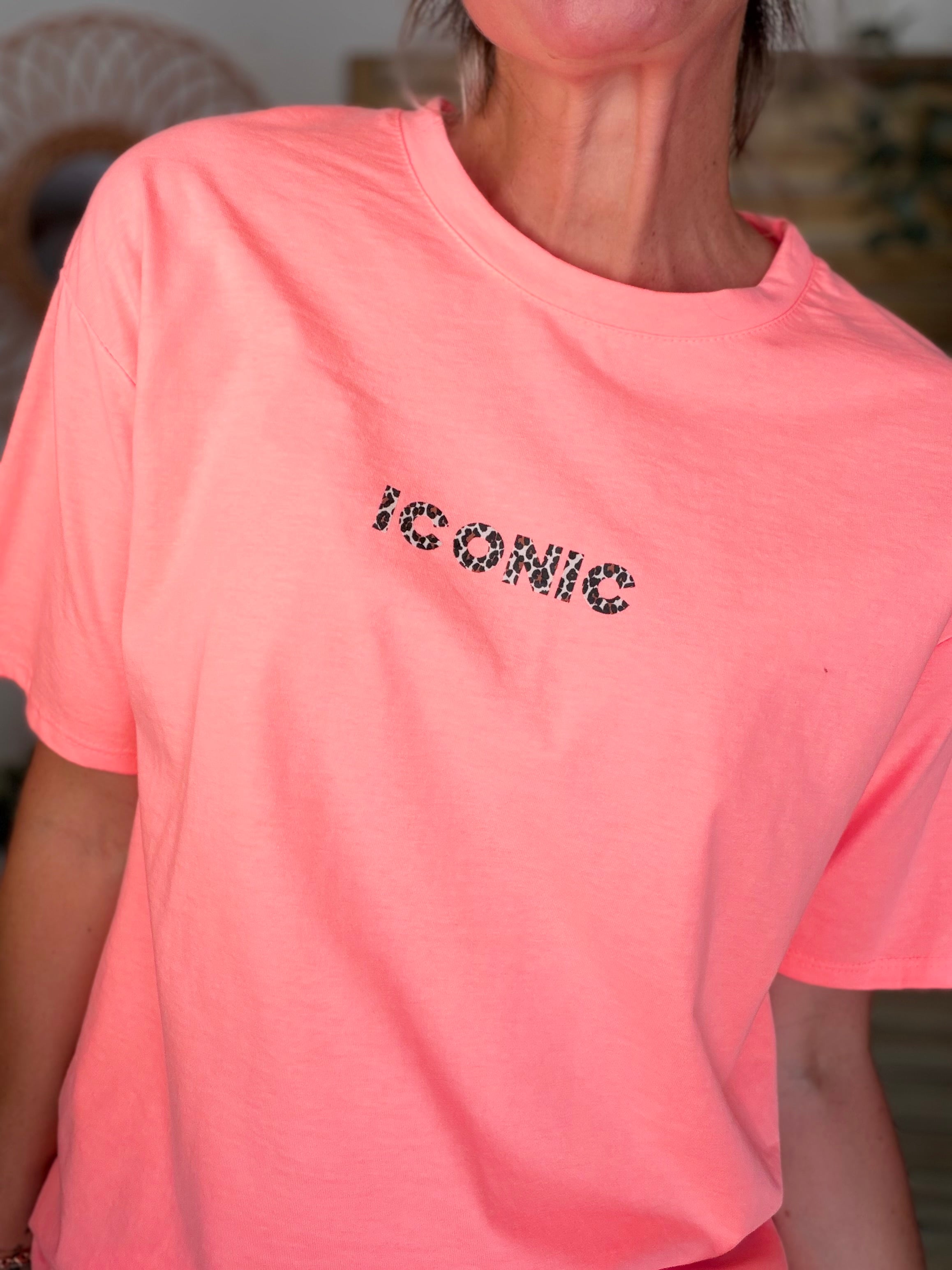 Tee shirt ICONIC Léo LÉONA Orange fluo