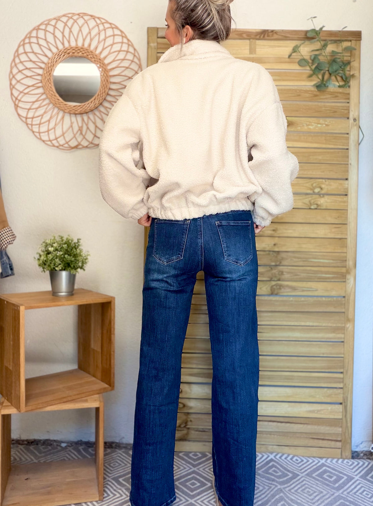 Pantalon Jean Wide leg BAPTISTE Bleu