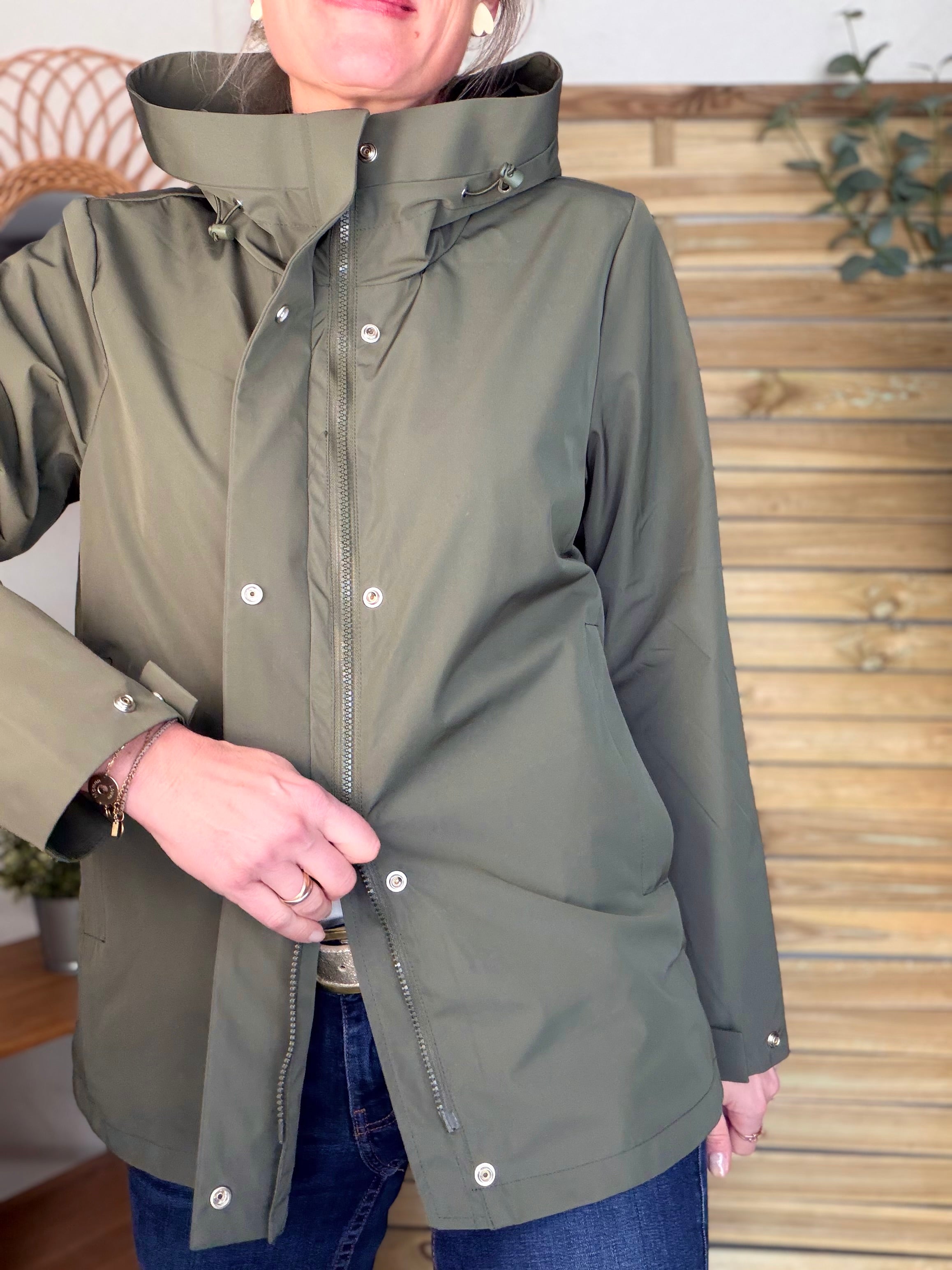 Imperméable LAURENCE mi-long - Kaki