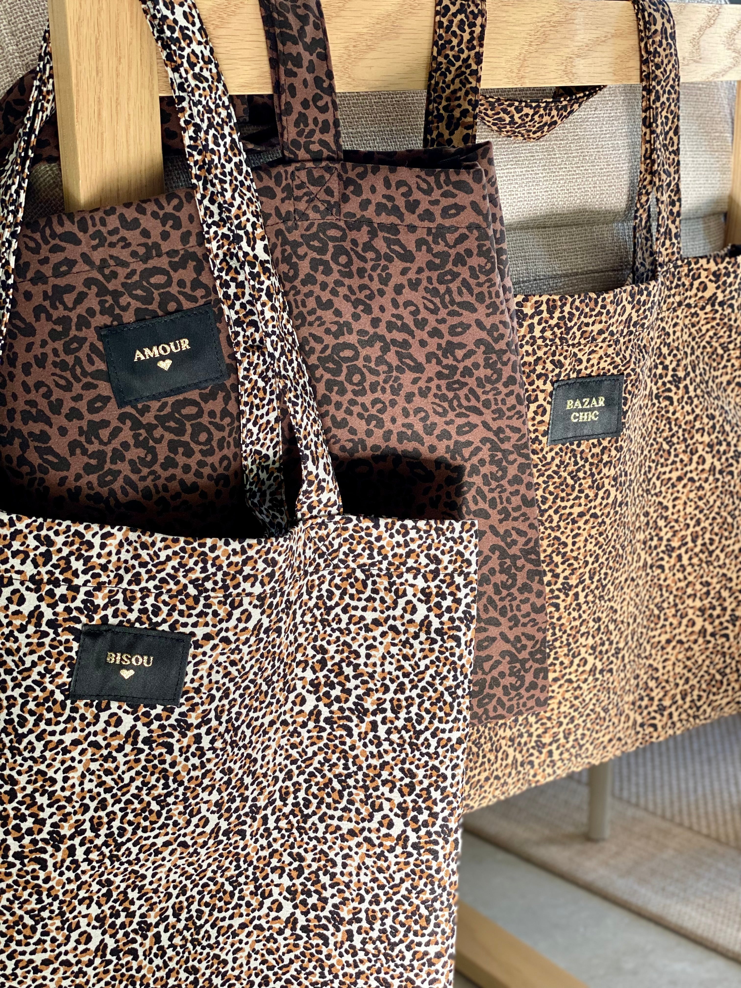 Tote bag LOLA - Motif Léopard 🐆