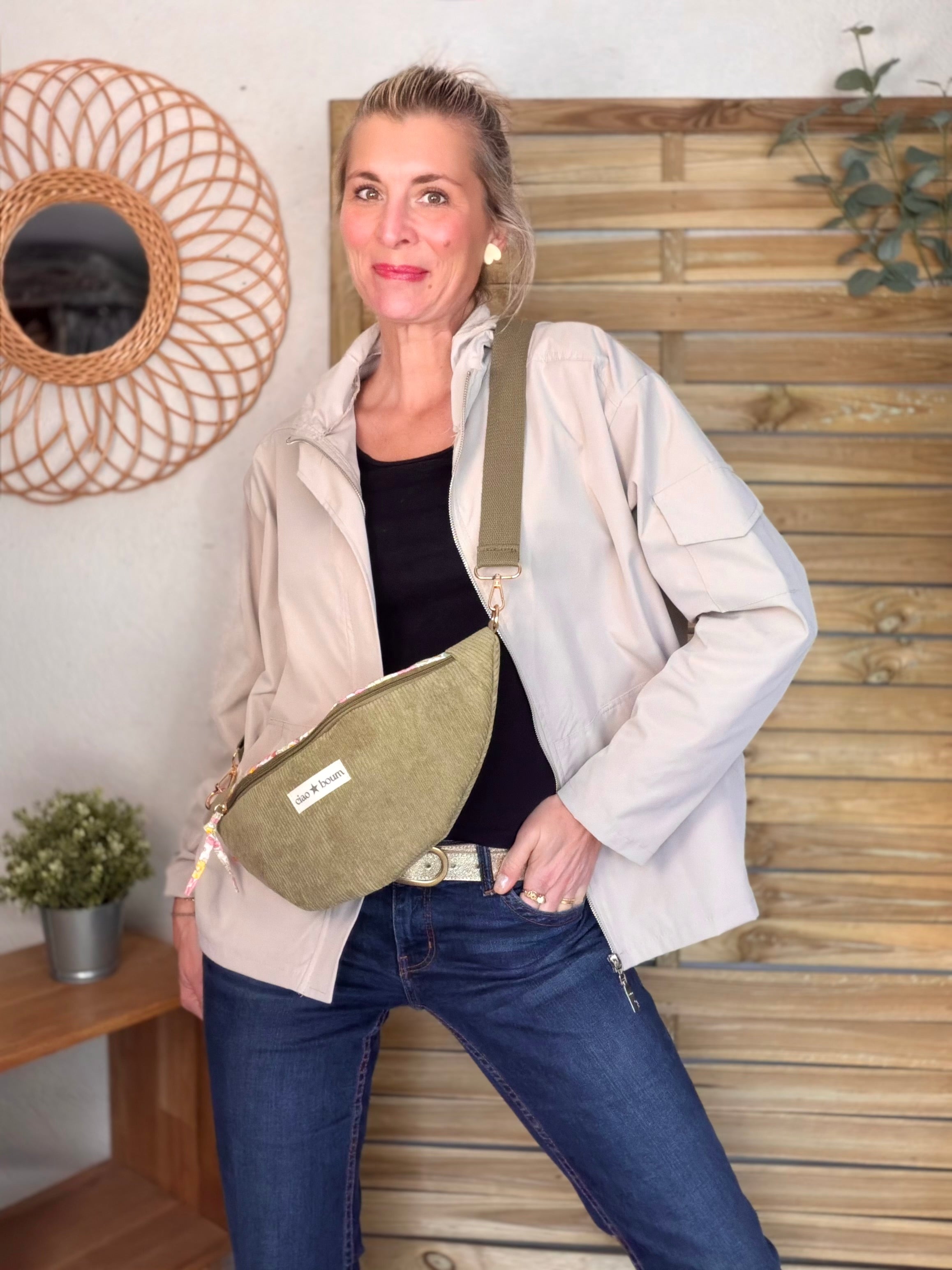 Veste Coupe vent court LIZZIE - Beige