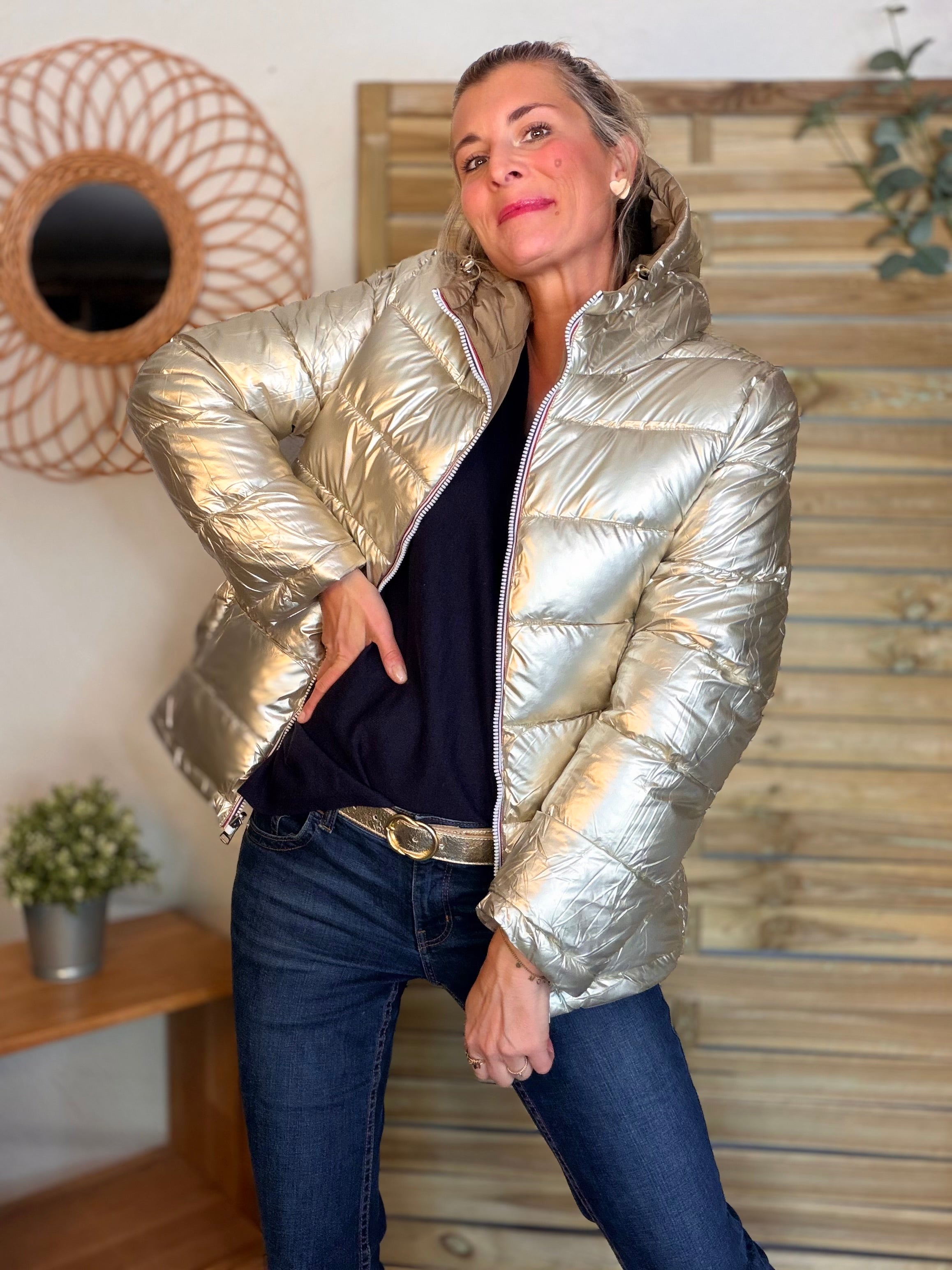 ⚡️PÉPITES FRIDAY - Doudoune imperméable réversible longue ANGÈLE COURT - Camel - MELYA MELODY