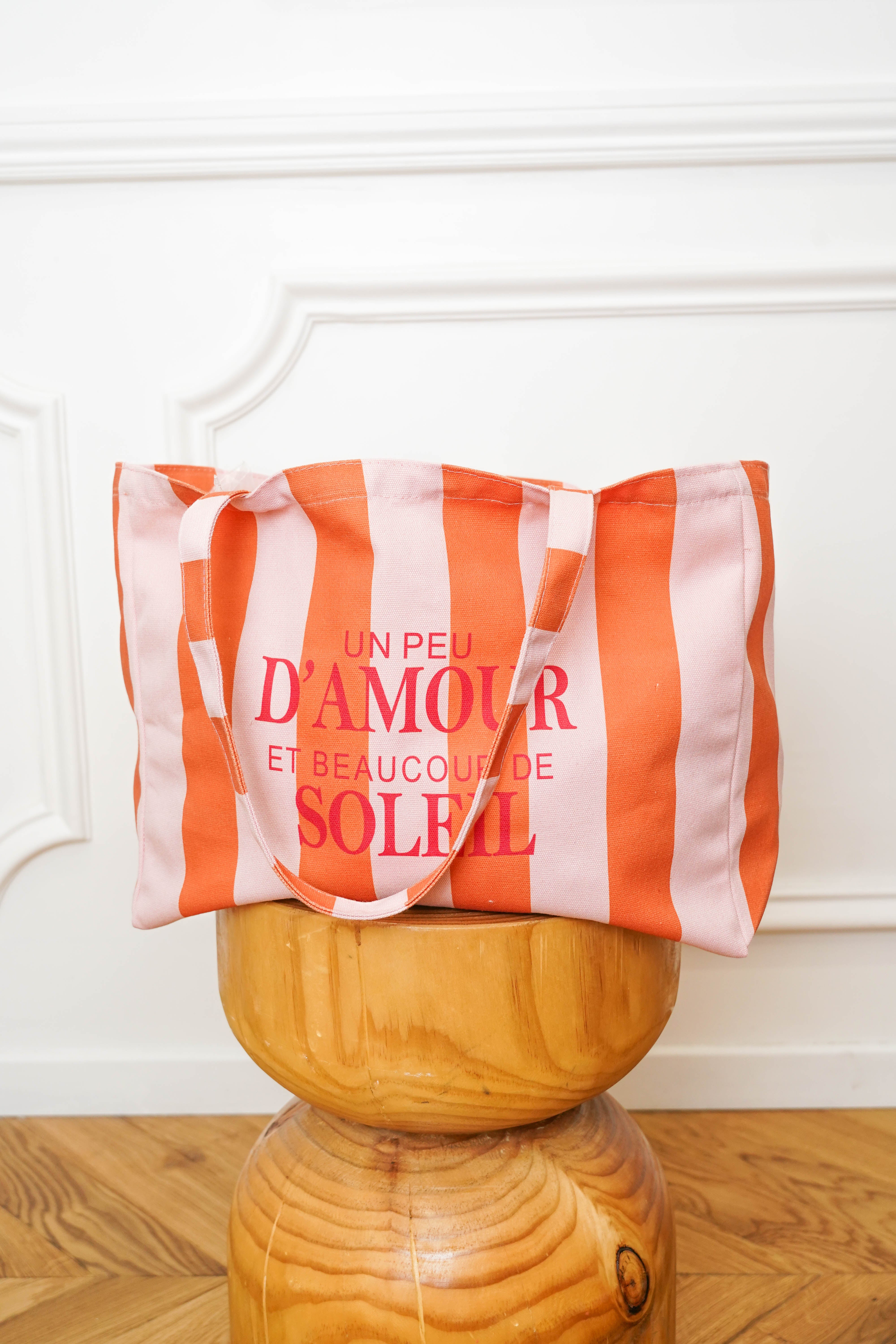 Grand cabas Tote bag un peu d’amour et beaucoup de soleil ELSY
