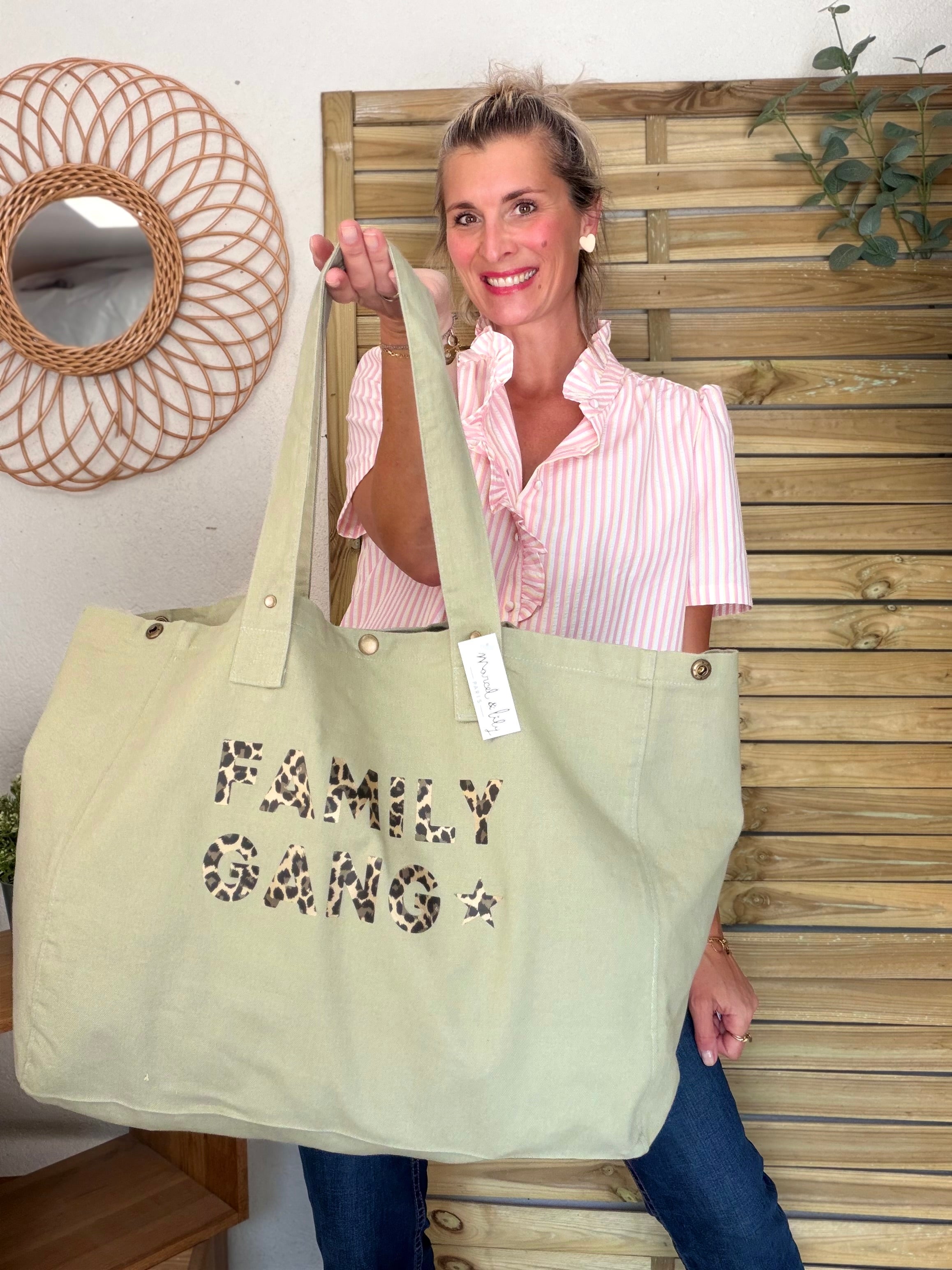 Sac week end FAMILY GANG Sauge - Marcel et Lily