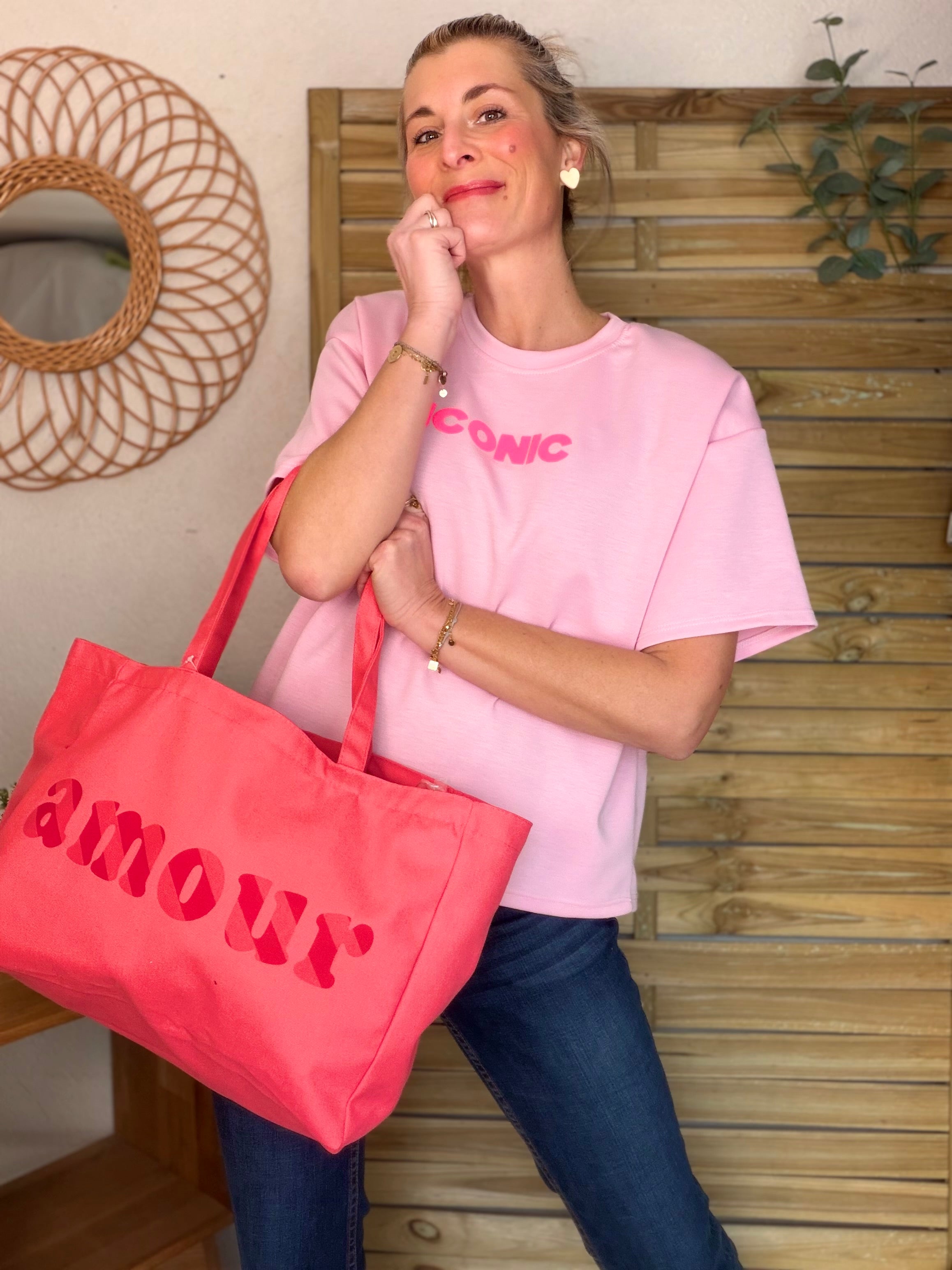 Grand cabas Tote bag amour BELLY