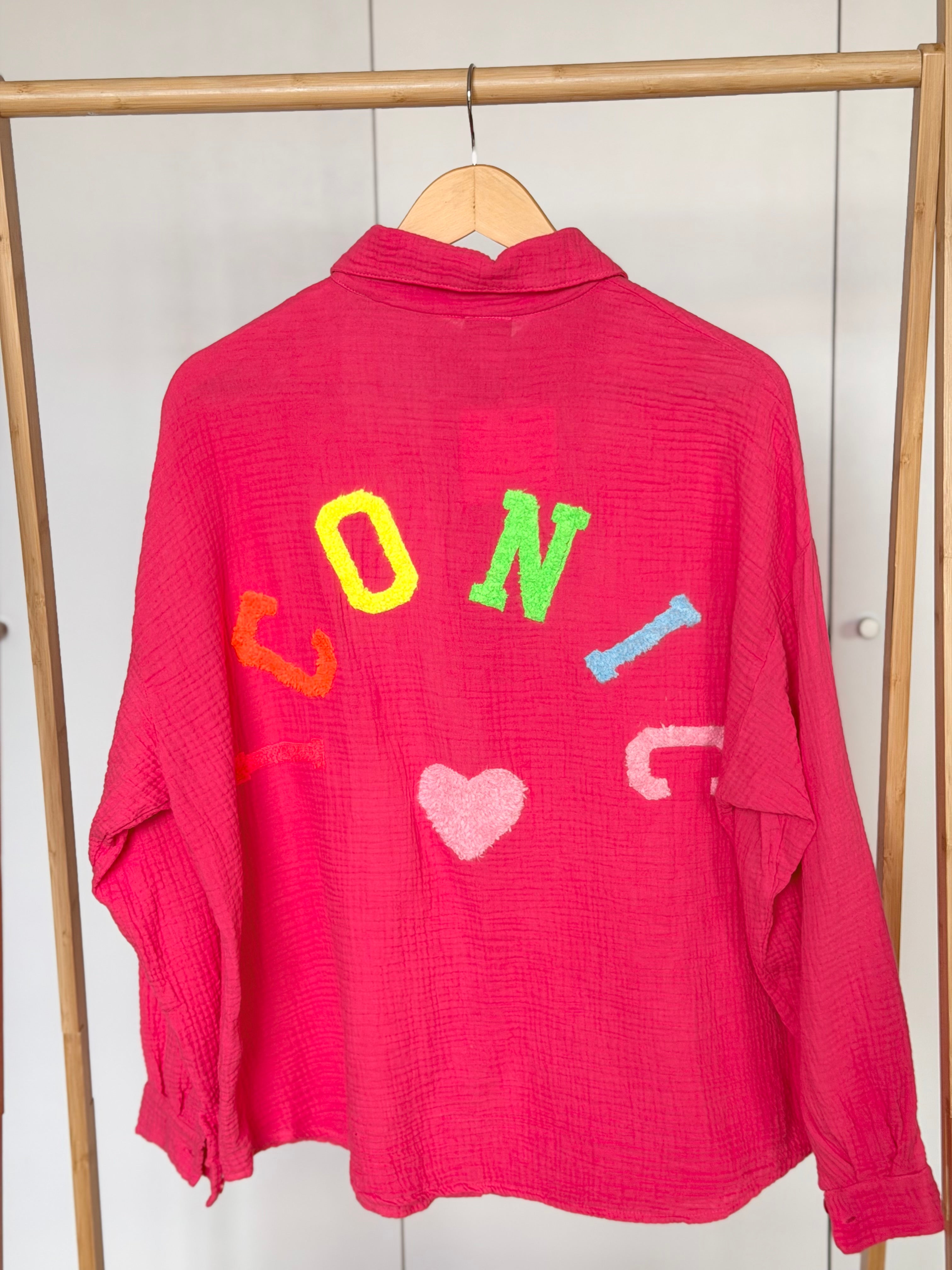 Chemise en gaze de coton ICONIC - ALANIS Rose fuschia