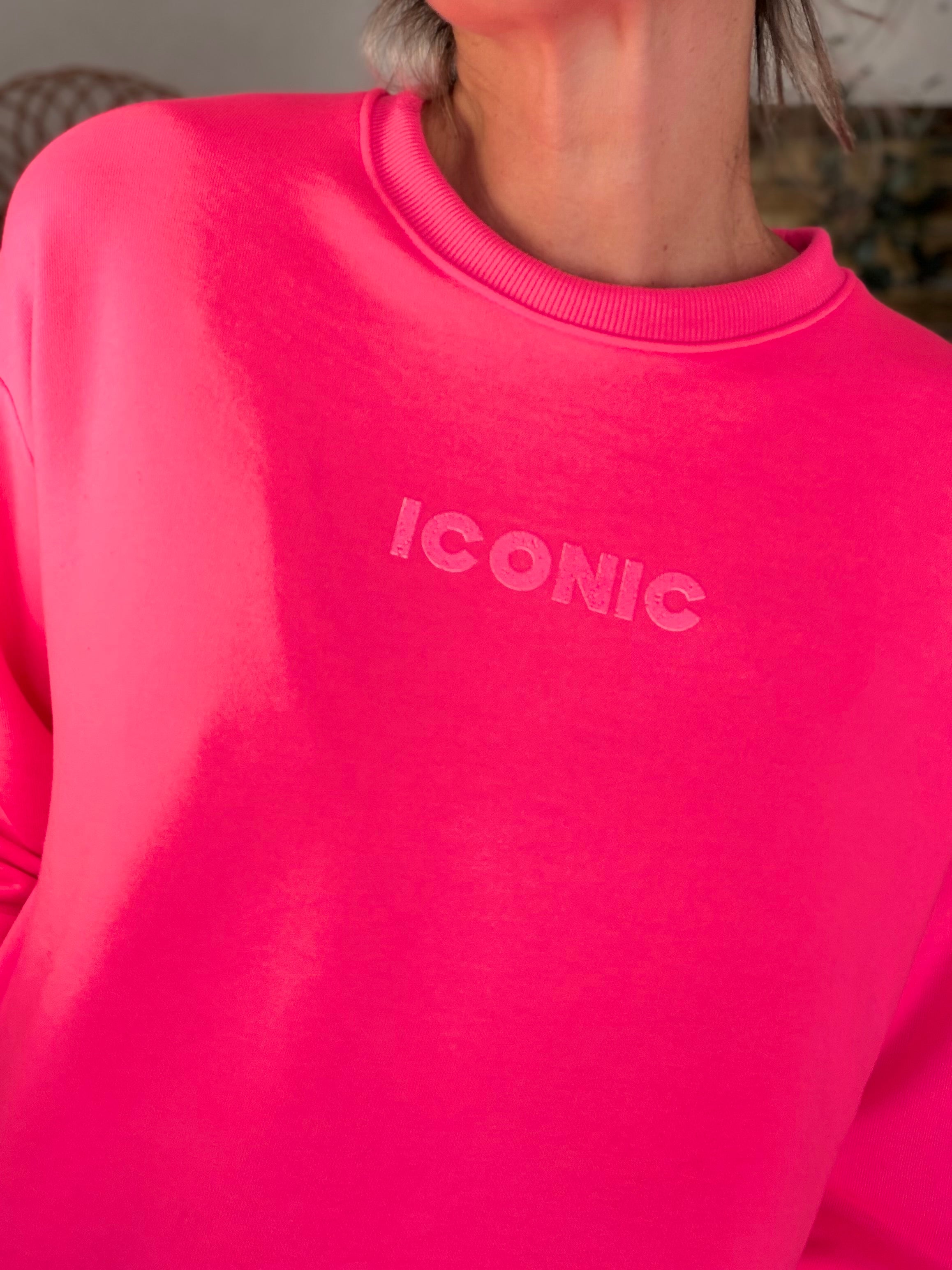 Sweat ICONIC COLINE - Rose fluo