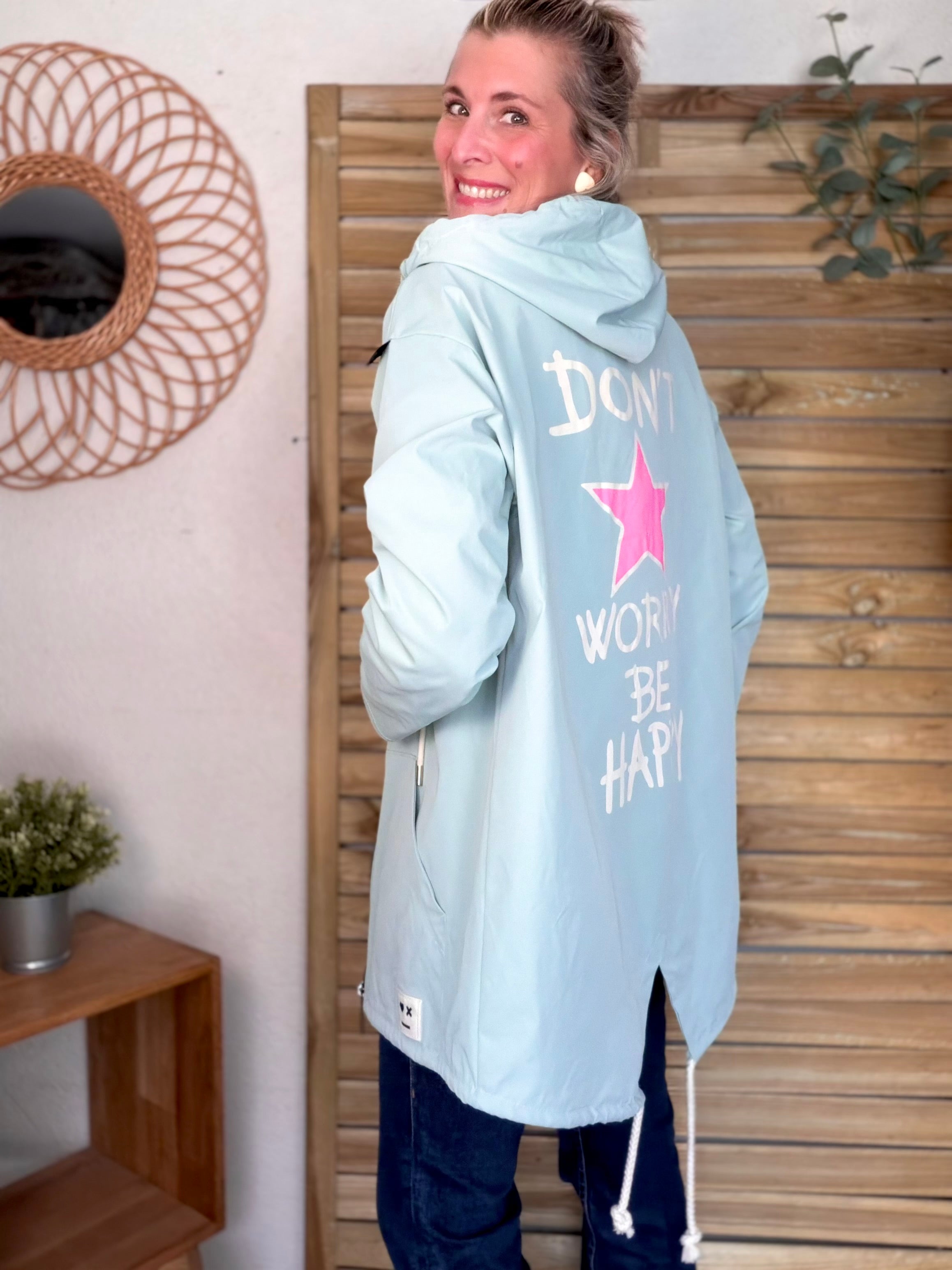 Veste Coupe vent long LESLIE - Vert d'eau