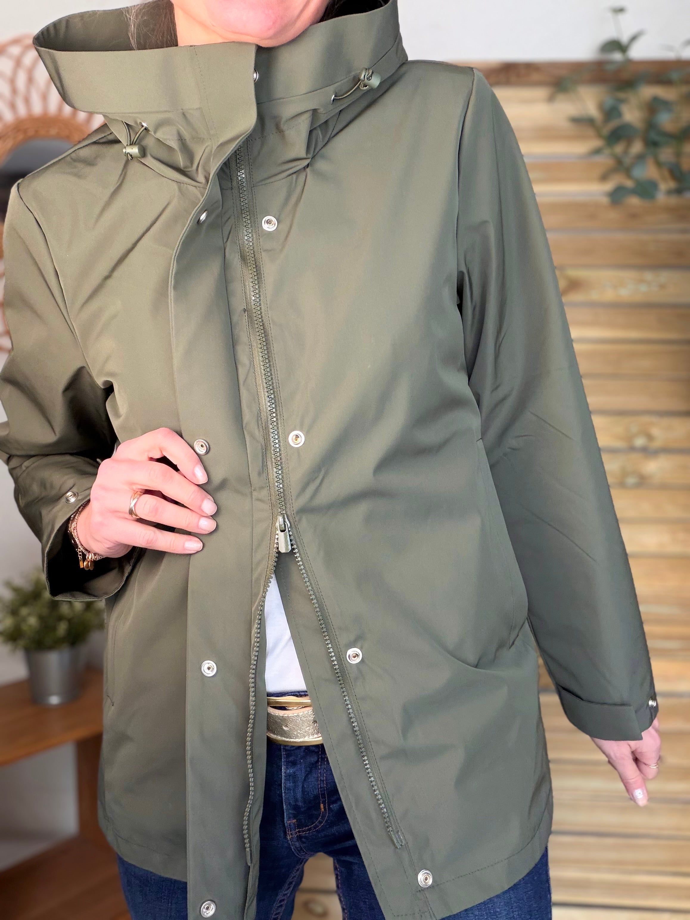 Imperméable LAURENCE mi-long - Kaki