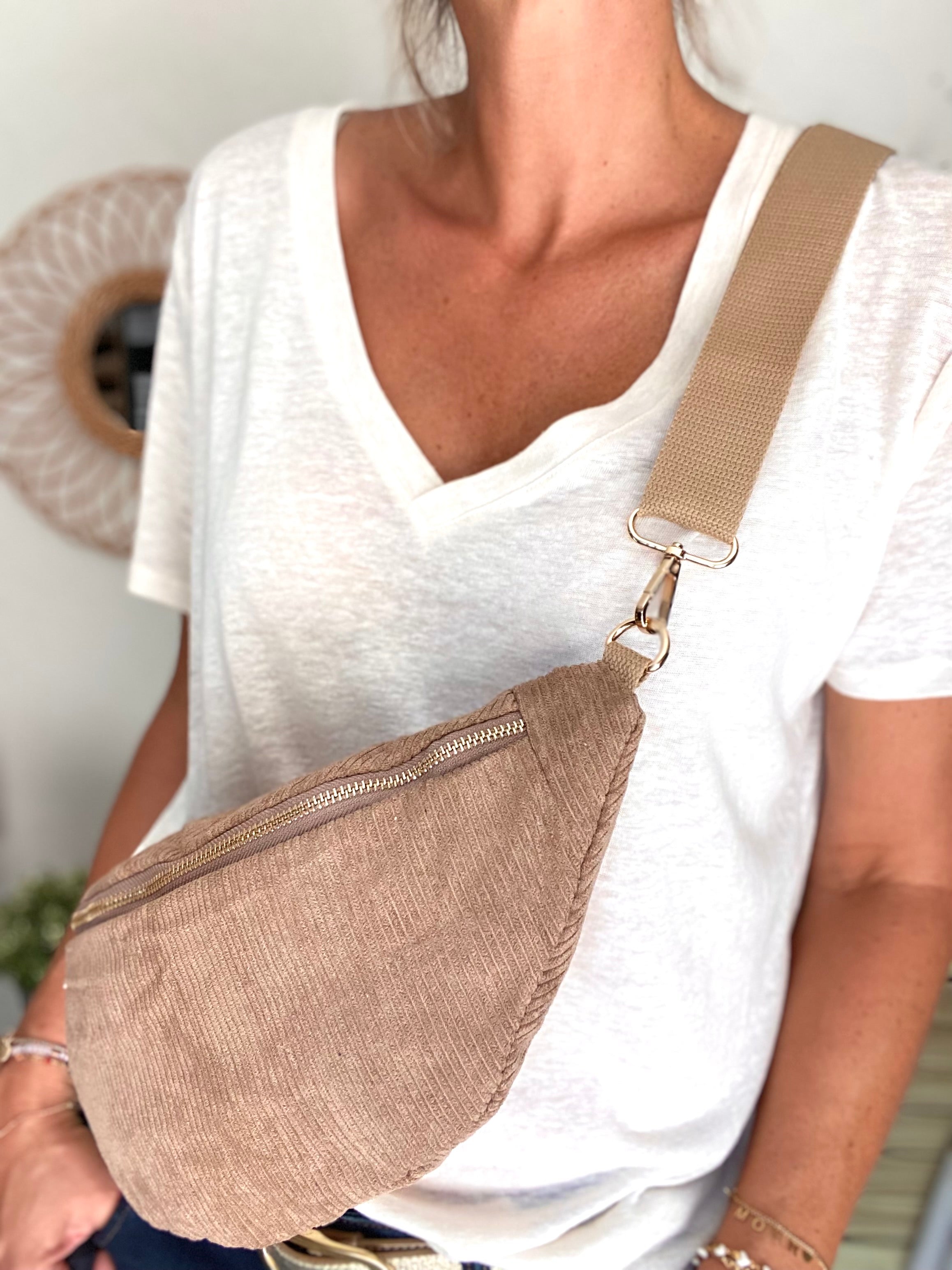 Sac banane XL Ciao Boum - IVY - Taupe (20 coloris)