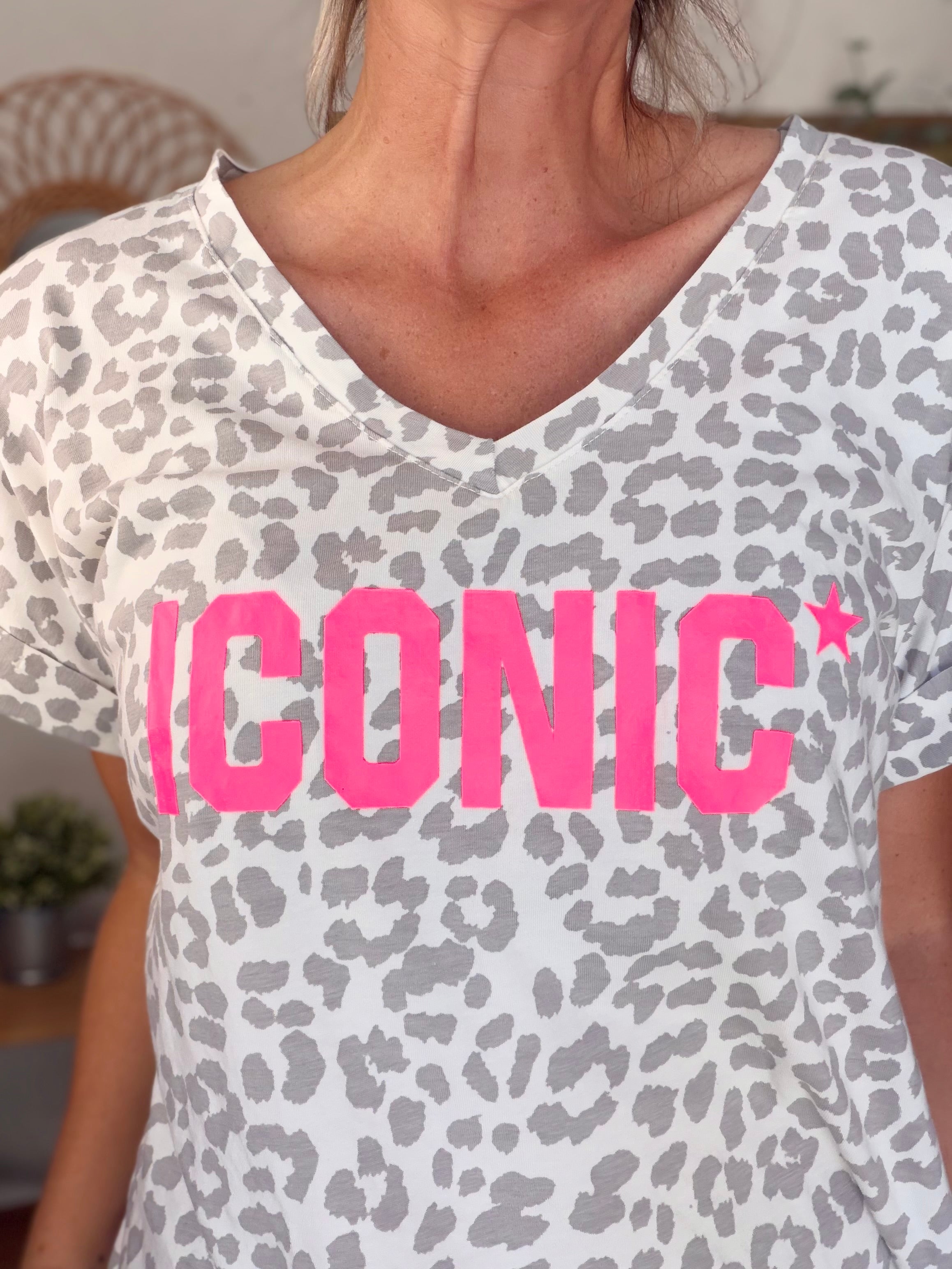 Top léo ICONIC col V - SHAUNA Écru