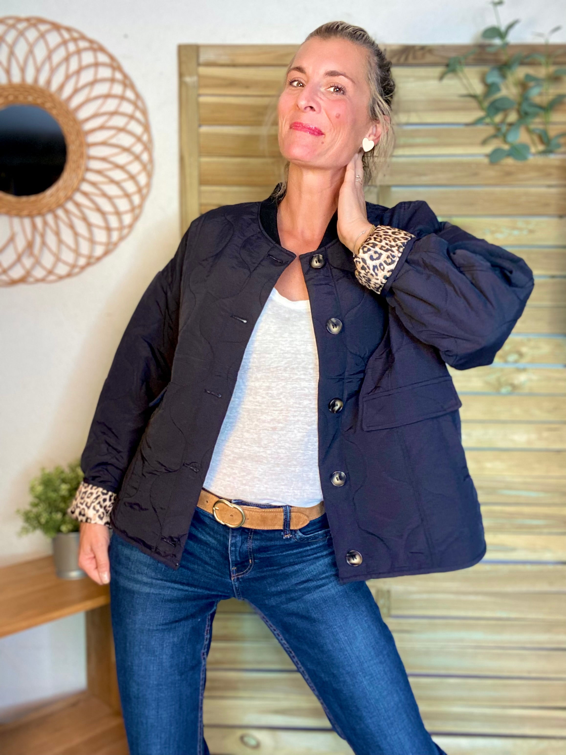 ⚡️ PÉPITES FRIDAY - Veste matelassée noir/léo HARPER