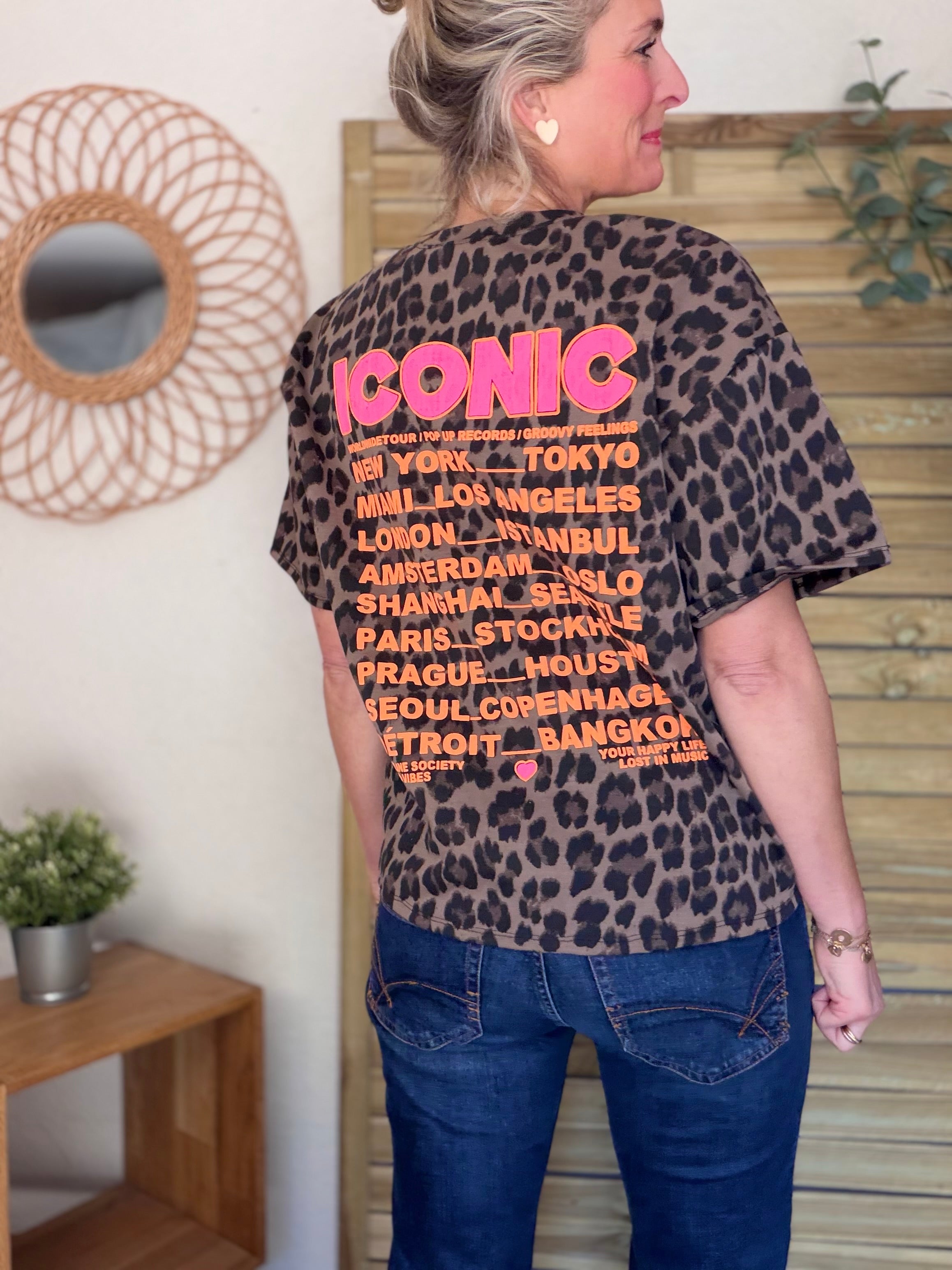 Tee shirt ICONIC matière sweat - THÉA Léo Choco