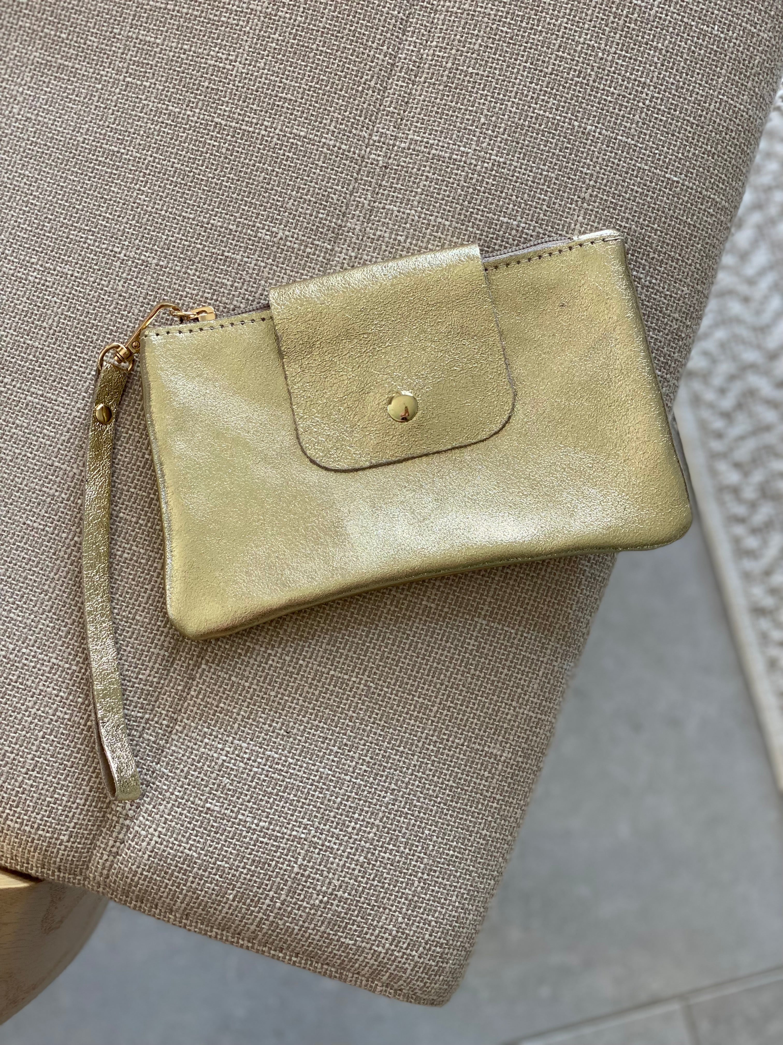 Pochette à main en cuir - BERTILLE