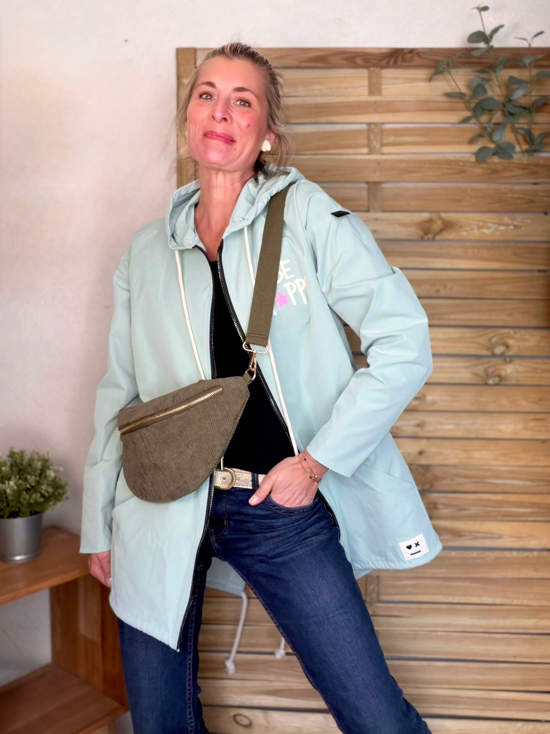 Veste Coupe vent long LESLIE - Vert d'eau