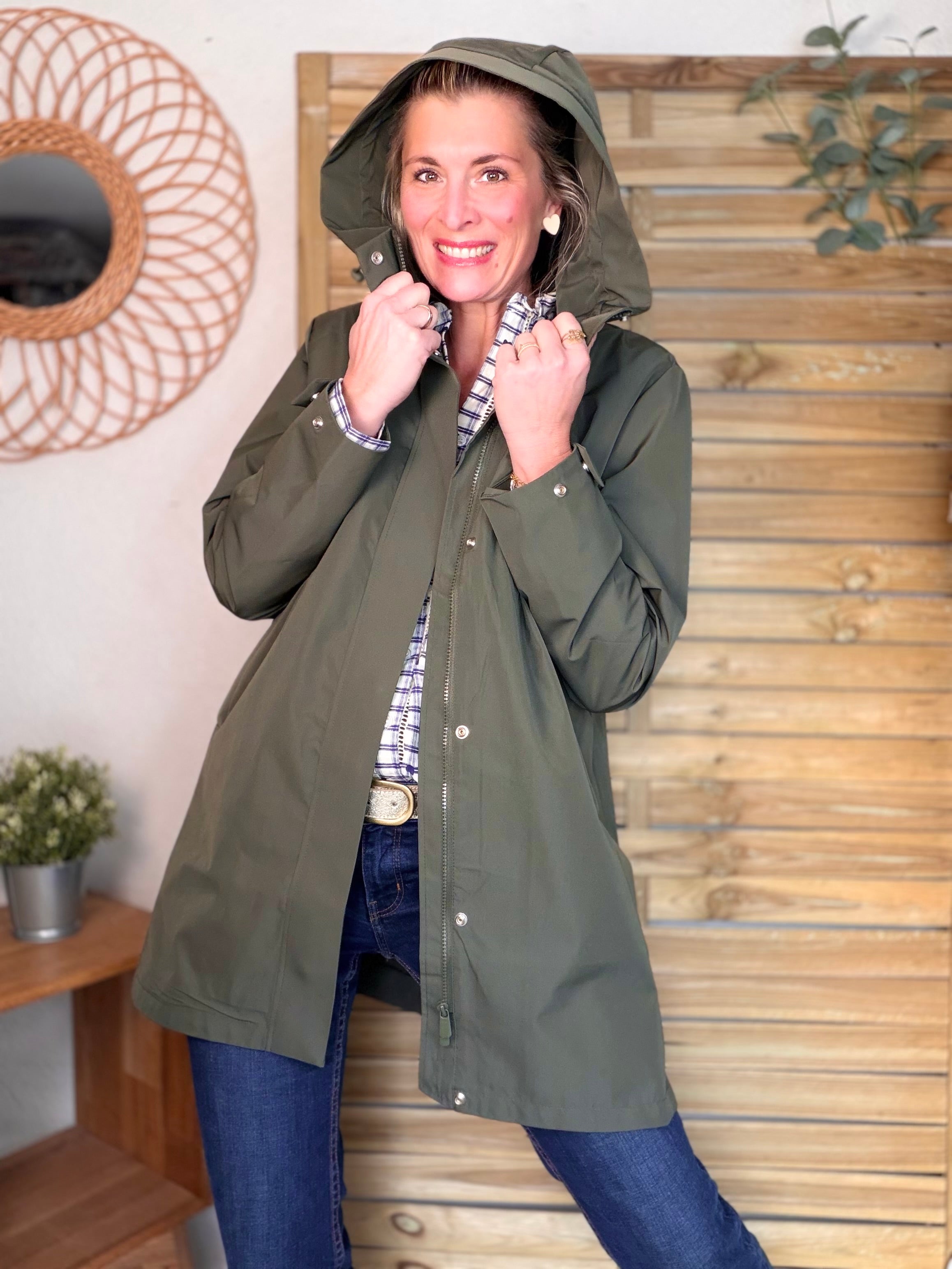 Imperméable LAURENCE long - Kaki