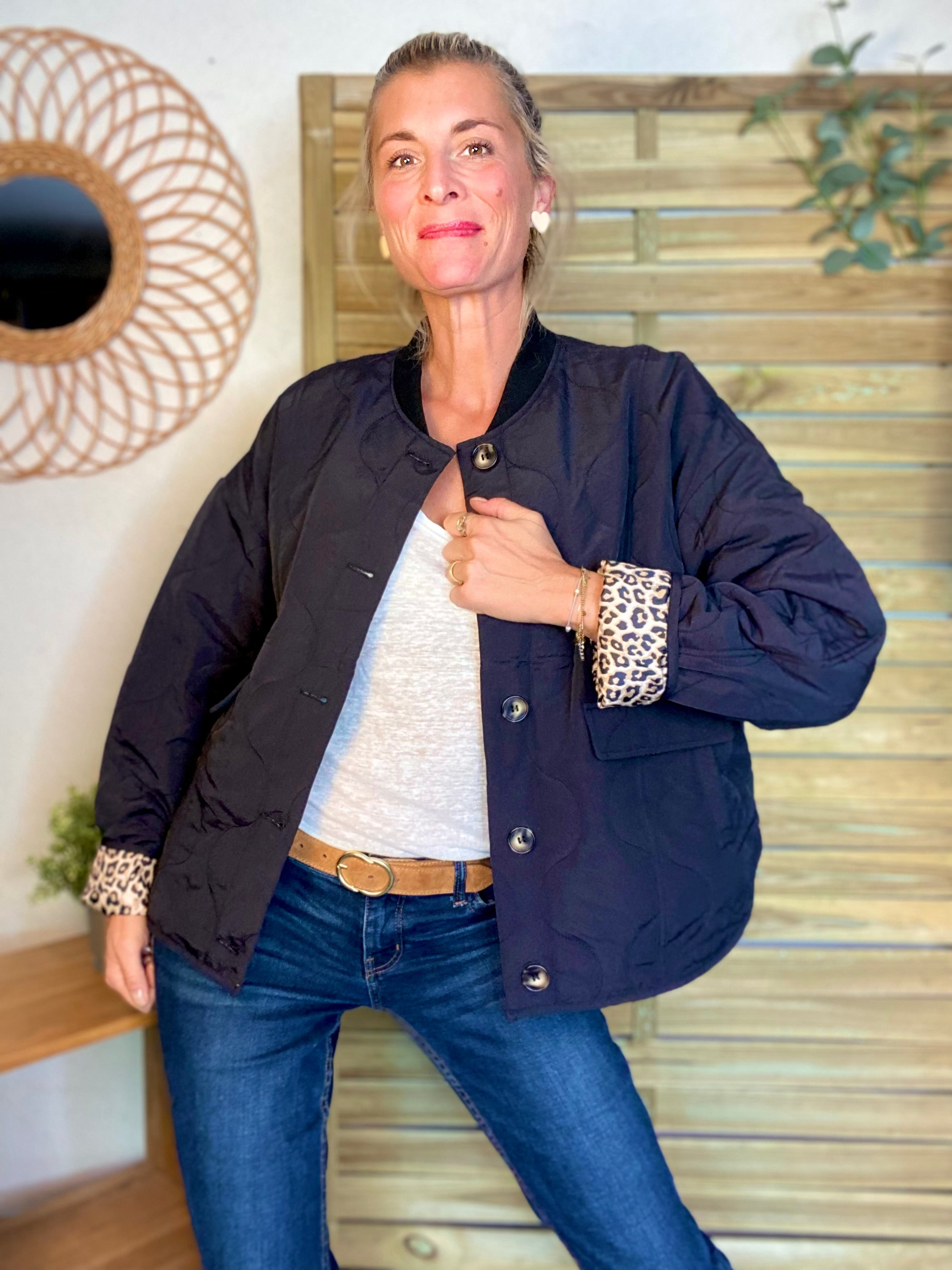 ⚡️ PÉPITES FRIDAY - Veste matelassée noir/léo HARPER