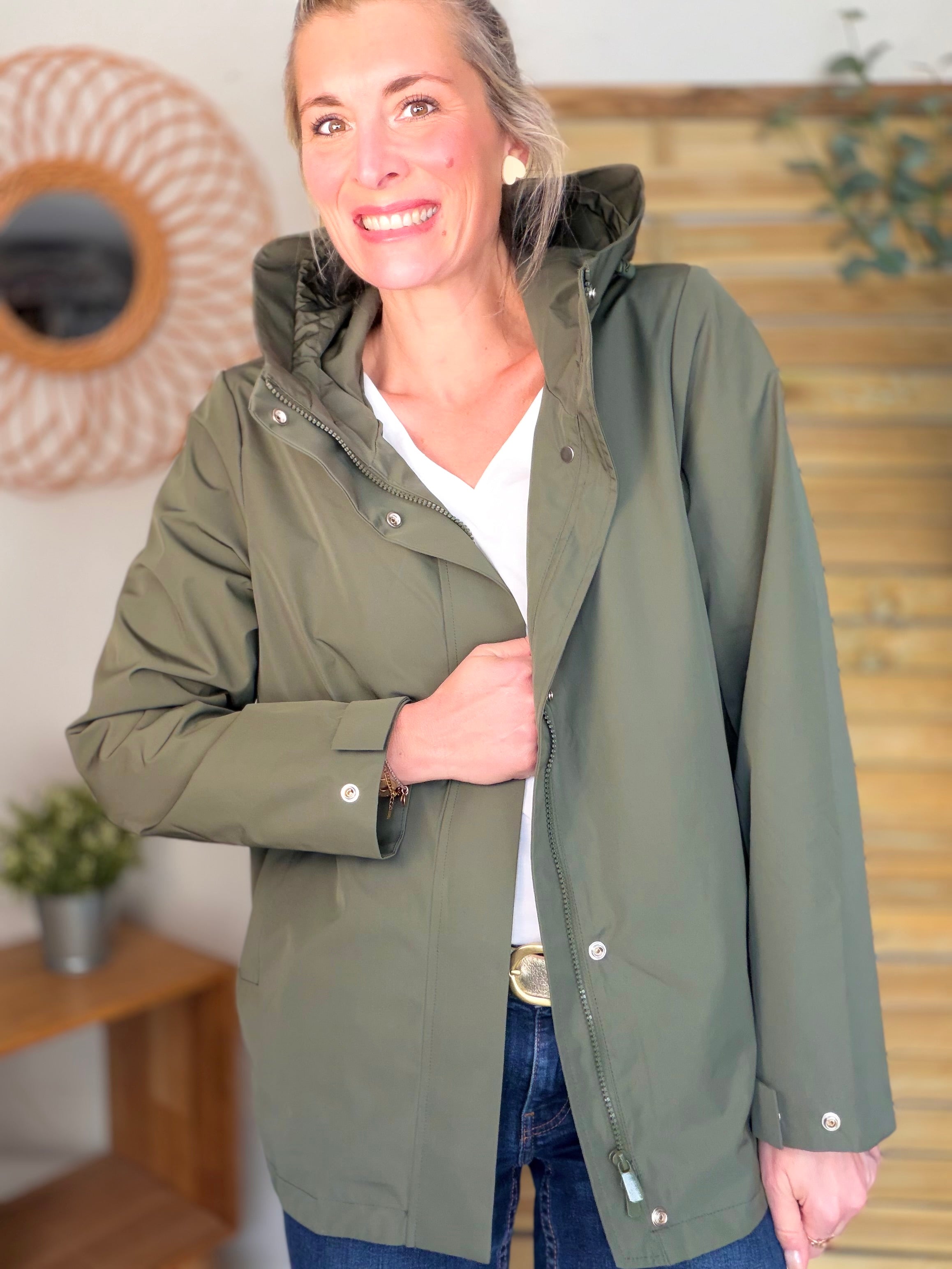 Imperméable LAURENCE mi-long - Kaki