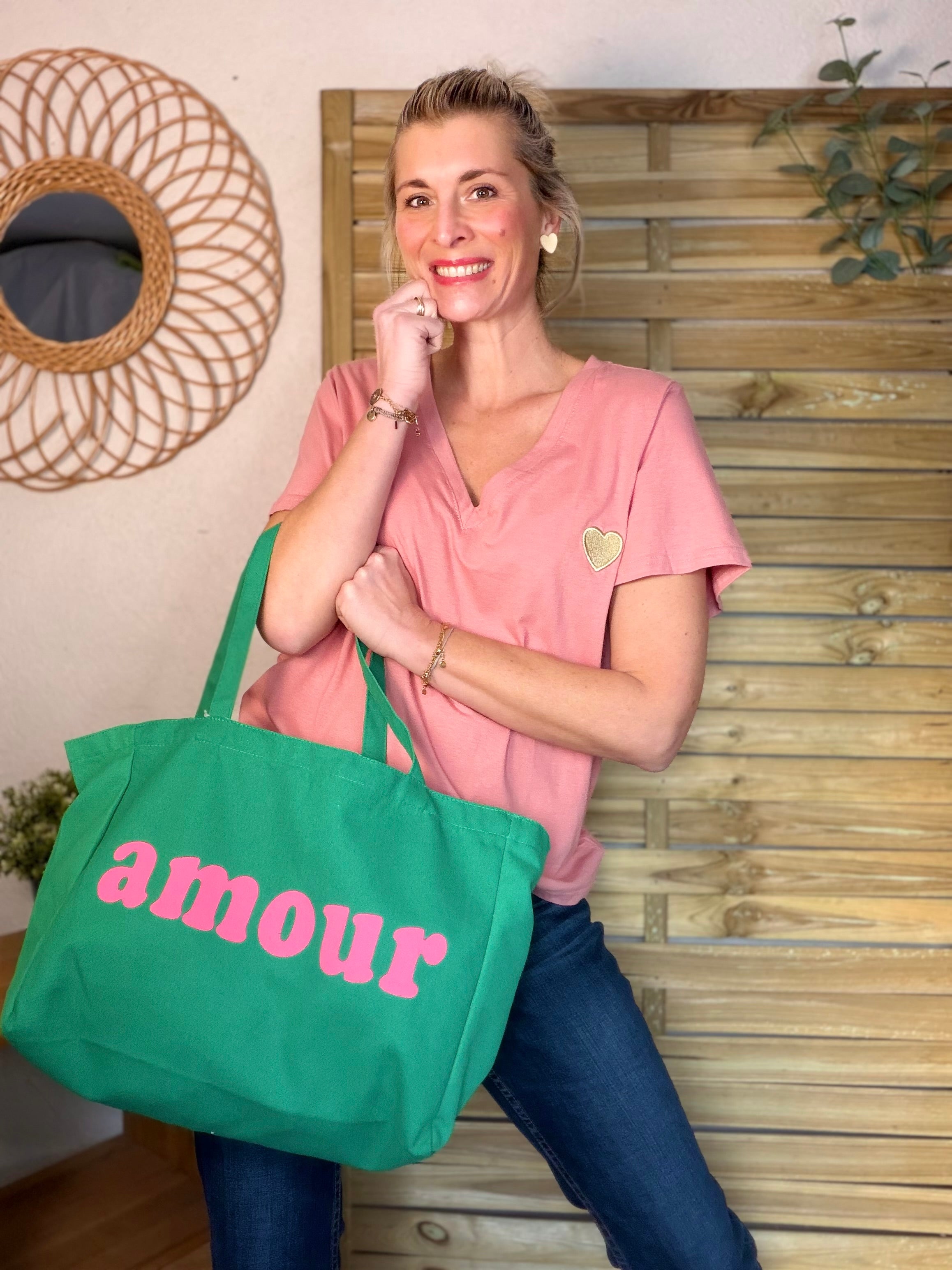 Grand cabas Tote bag amour BELLY
