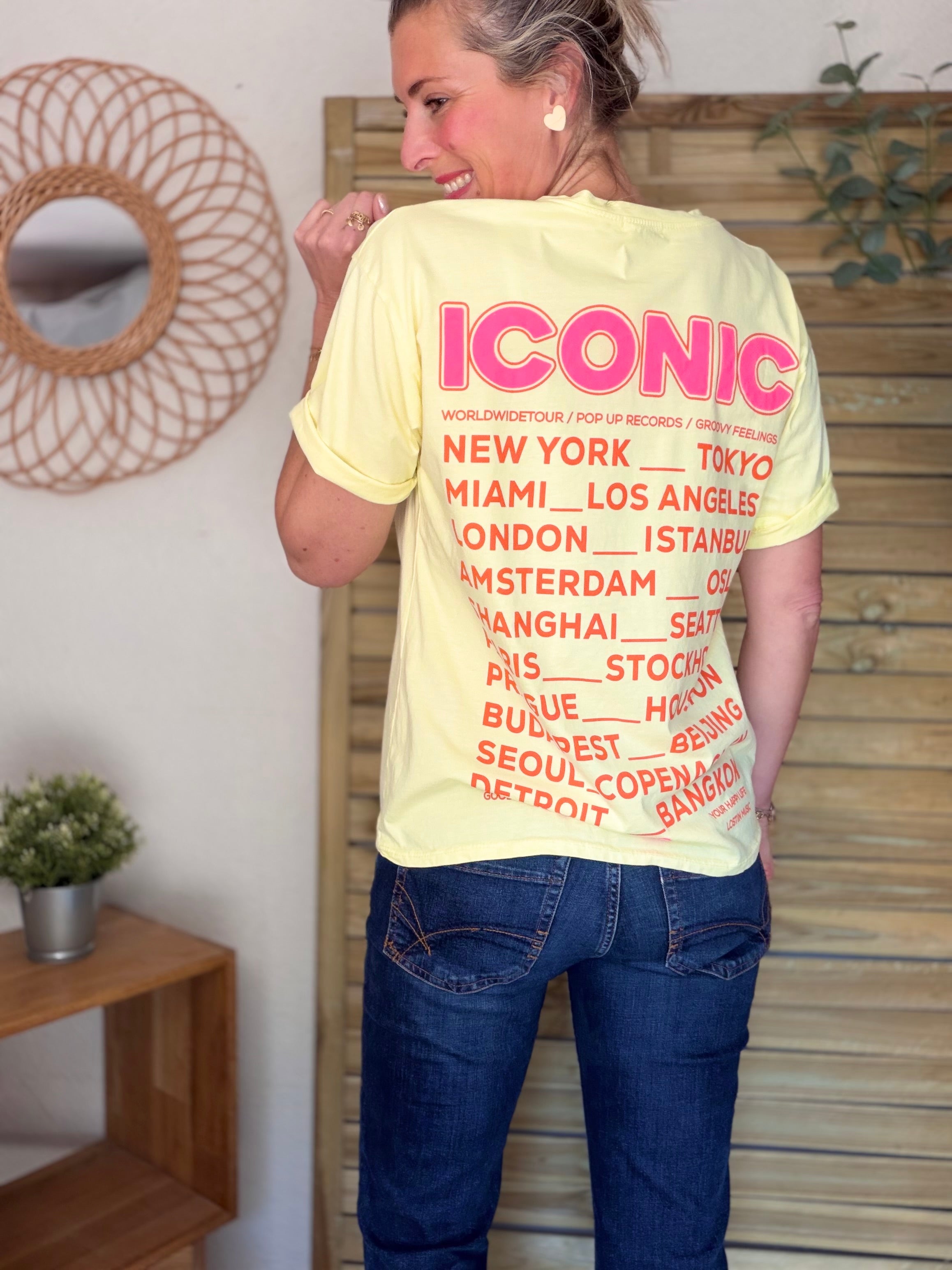 Tee shirt ICONIC DANA Jaune