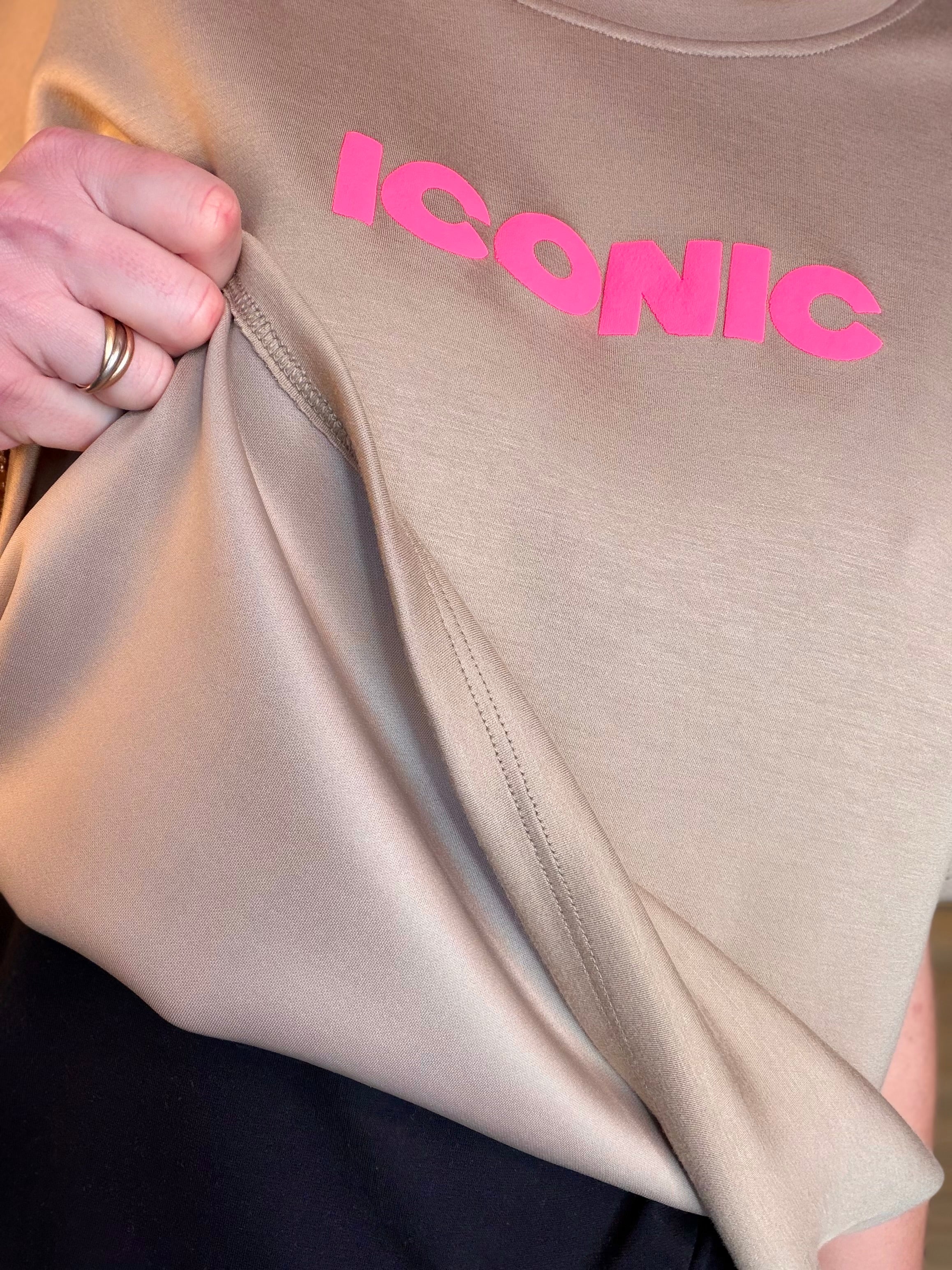 Tee shirt ICONIC - THÉA Taupe