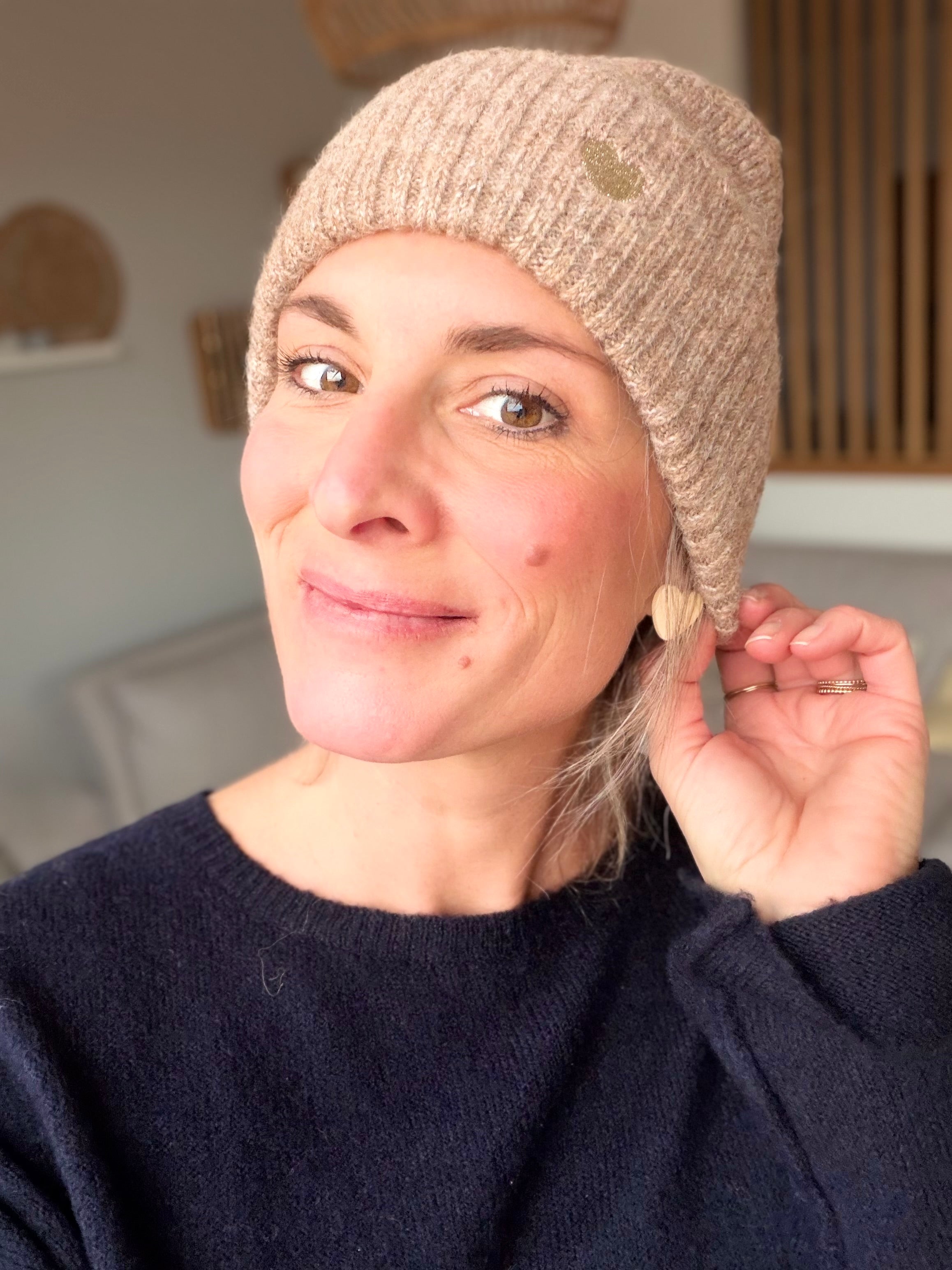 Bonnet avec cœur doré 💛 GABIN