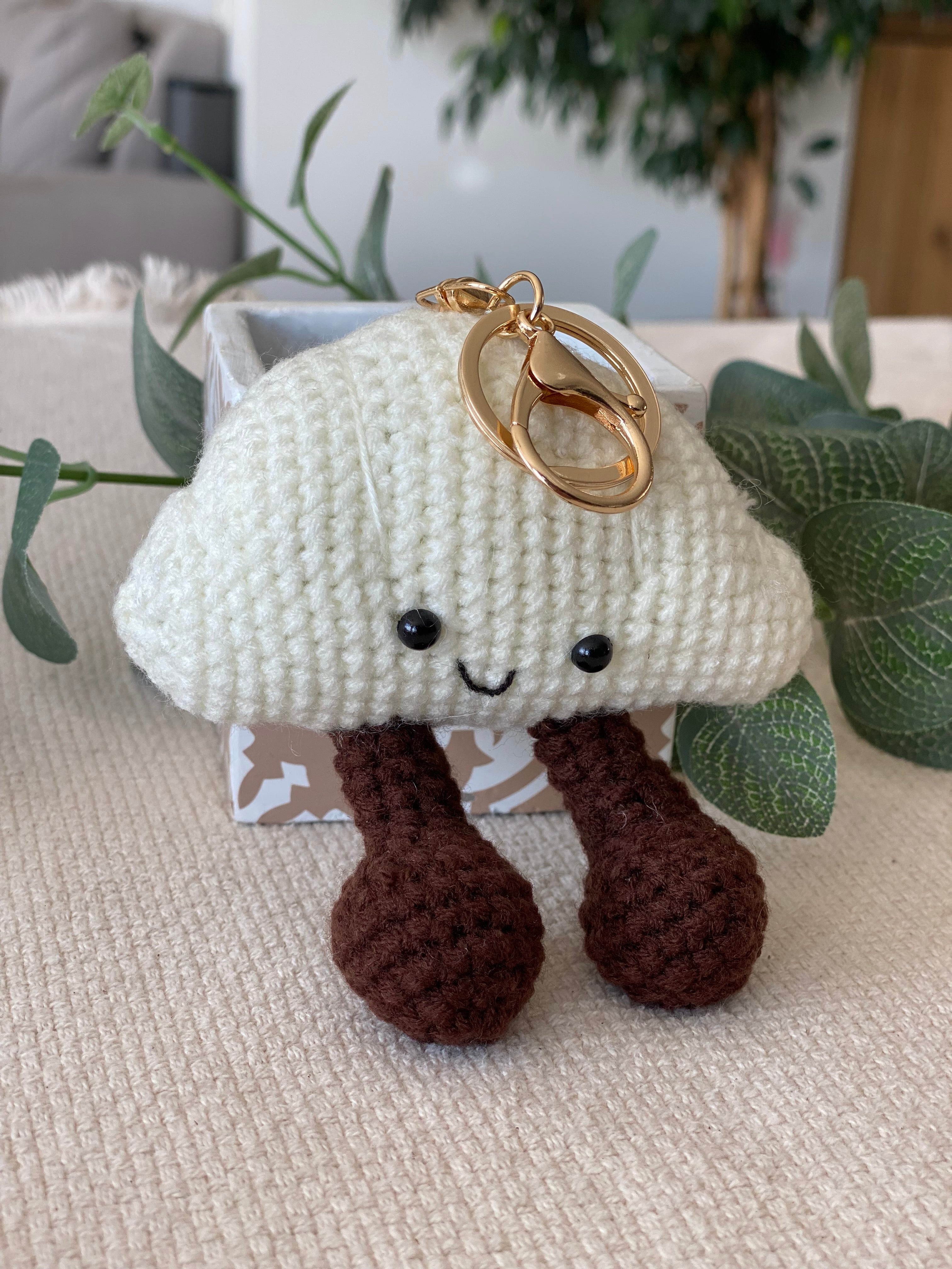 Porte-clefs Grigri en crochet ANATOLE