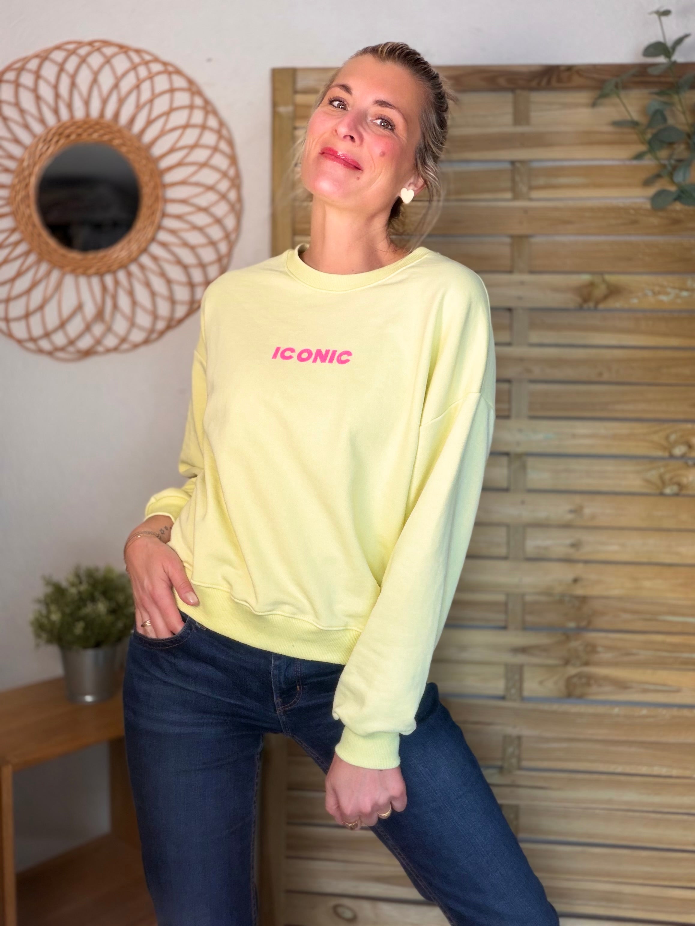 Sweat ICONIC COLINE - Jaune