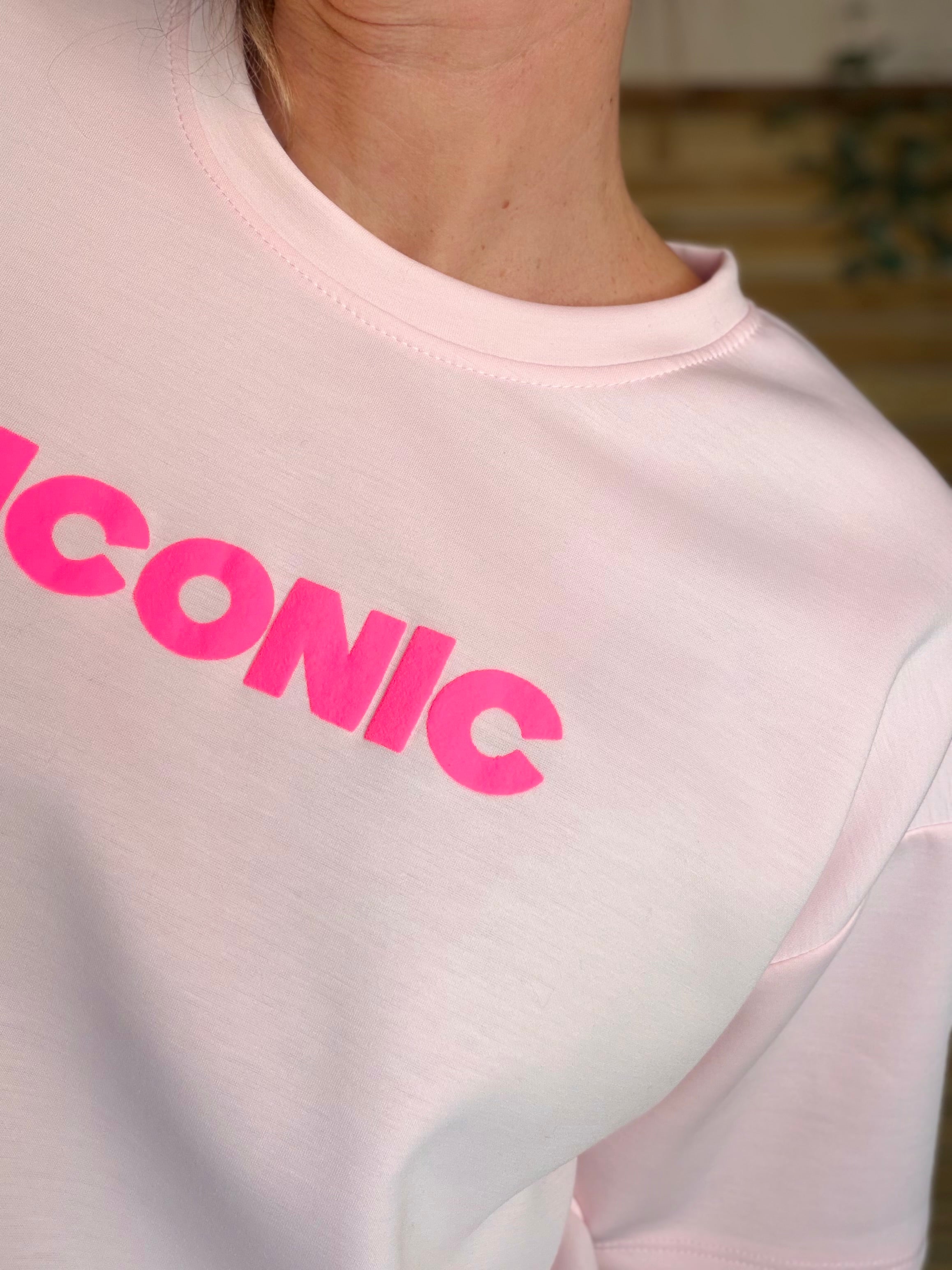 Tee shirt ICONIC - THÉA Rose clair