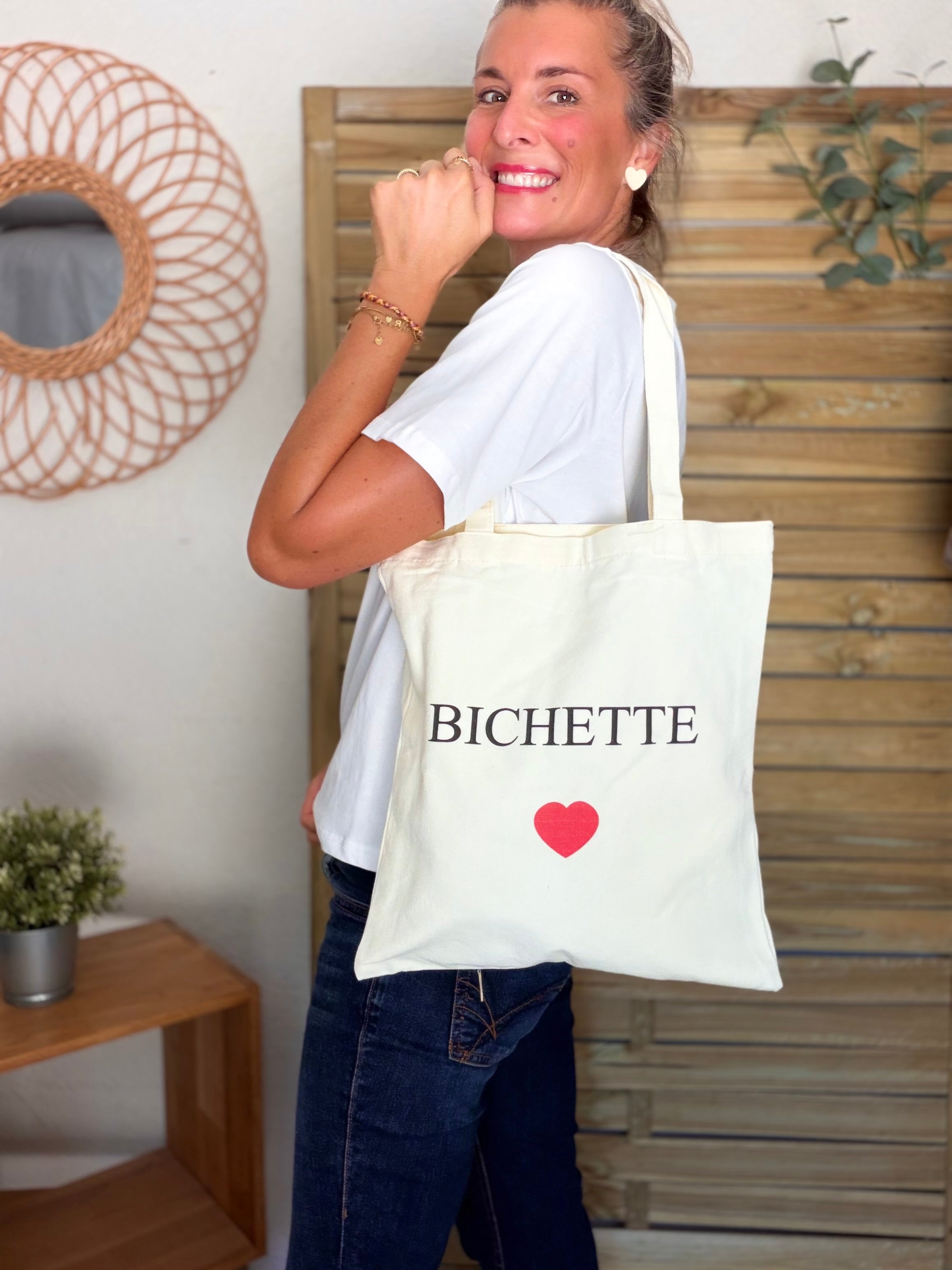 Tote bag LOLITA - AMOUR • BICHETTE • VIE EST BELLE