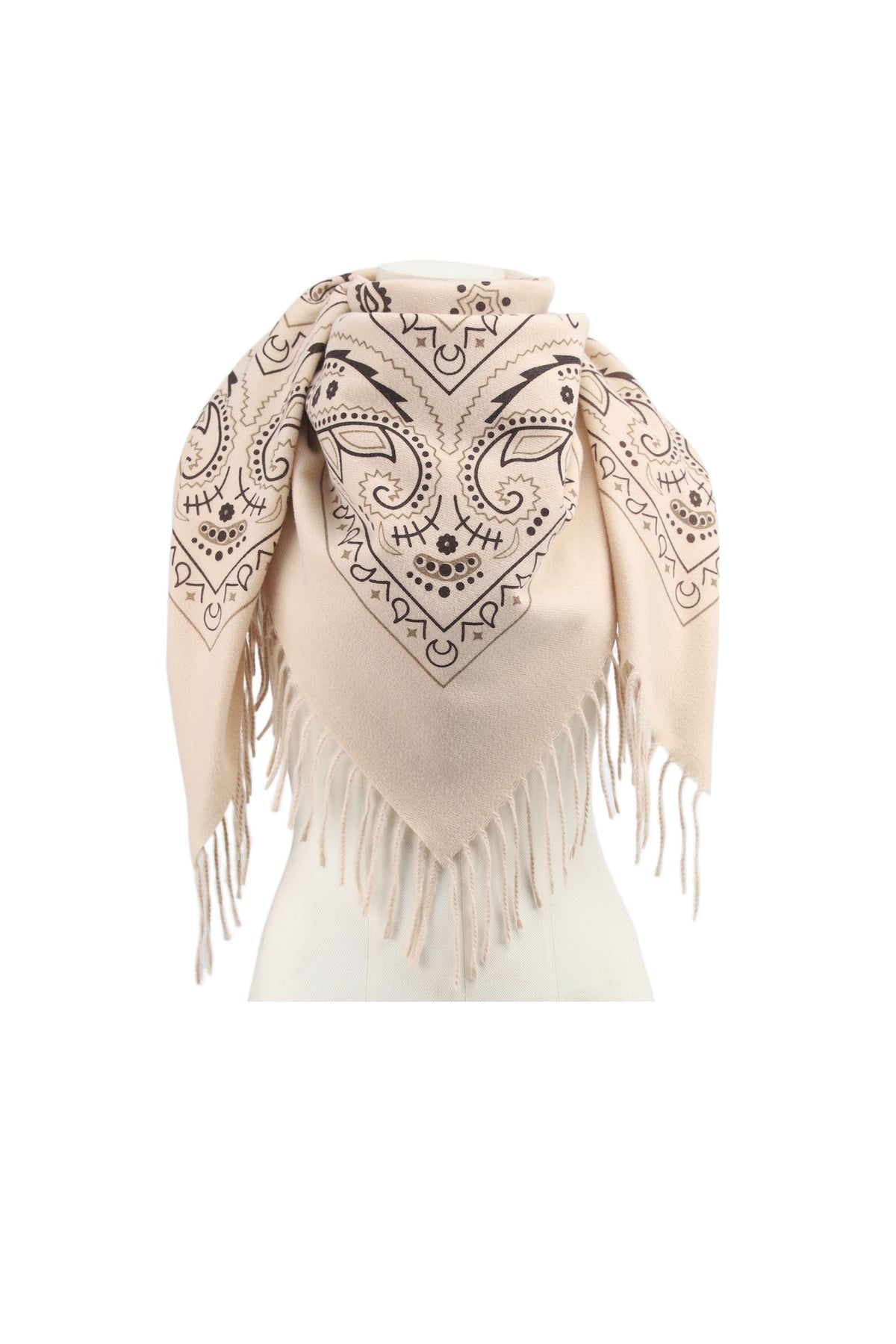 Écharpe Bandana Beige