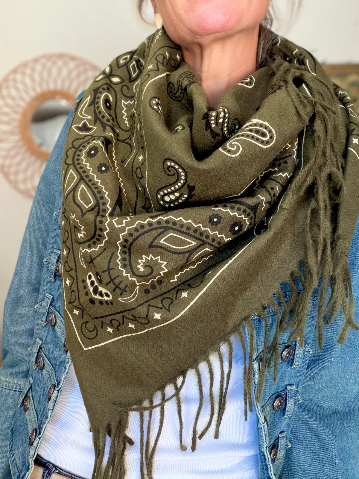 Écharpe Bandana Kaki