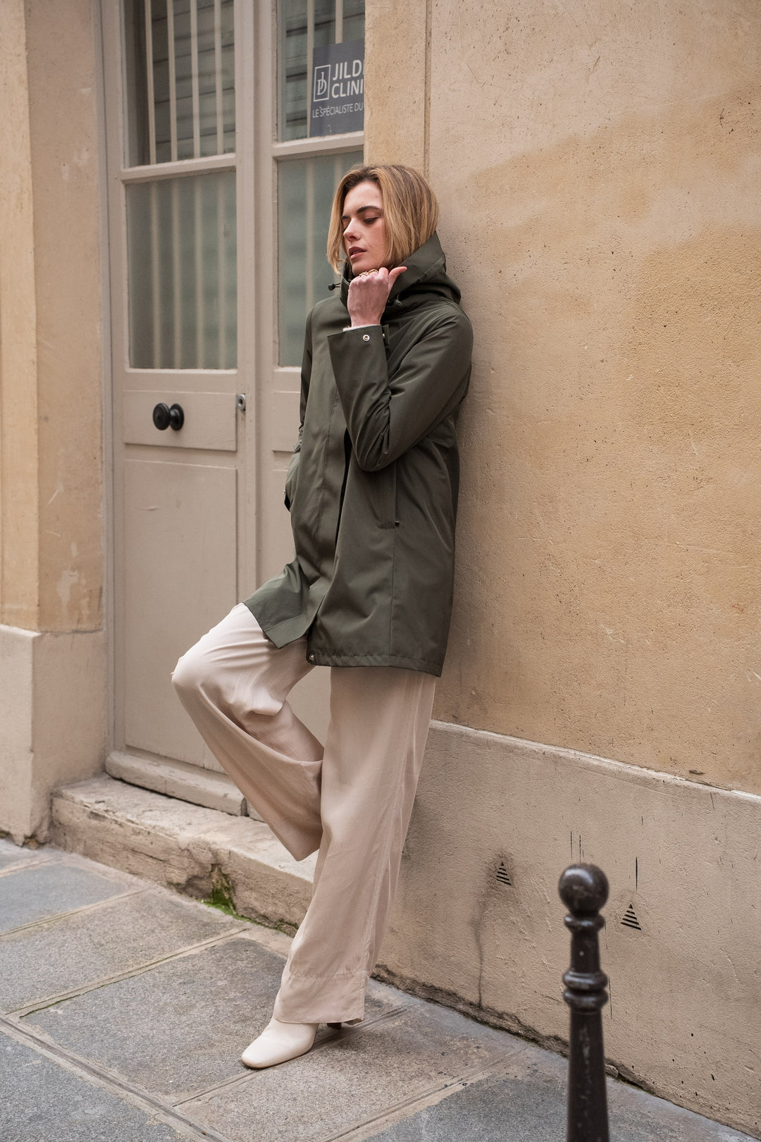 PRÉCOMMANDE (Expédition 25/02) 
Imperméable LAURENCE long - Kaki