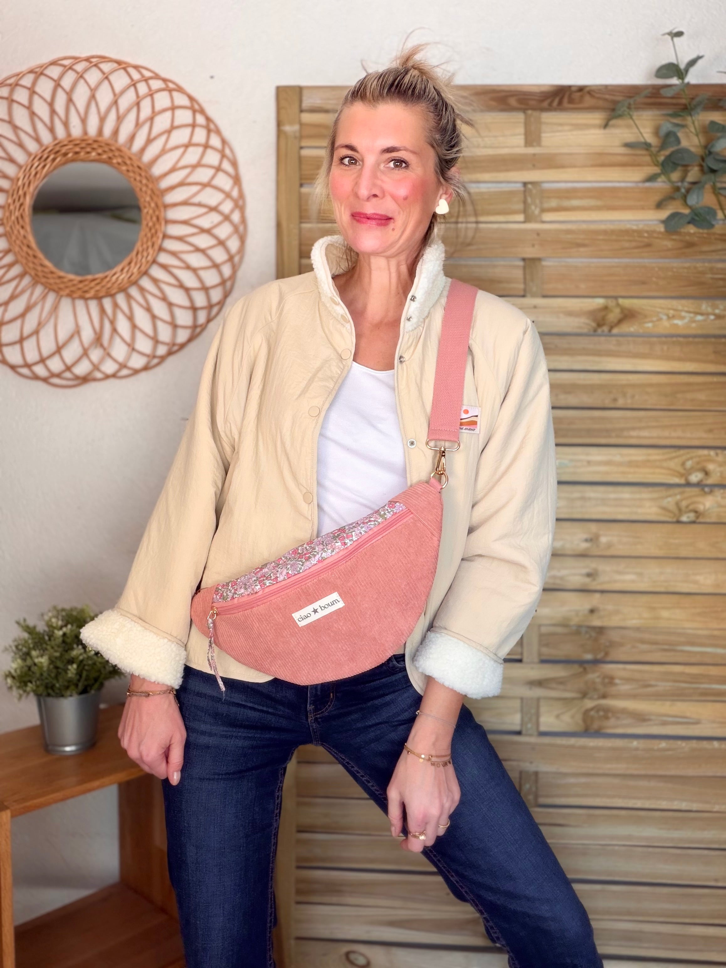 Sac banane Ciao Boum - IVY Liberty - Rose