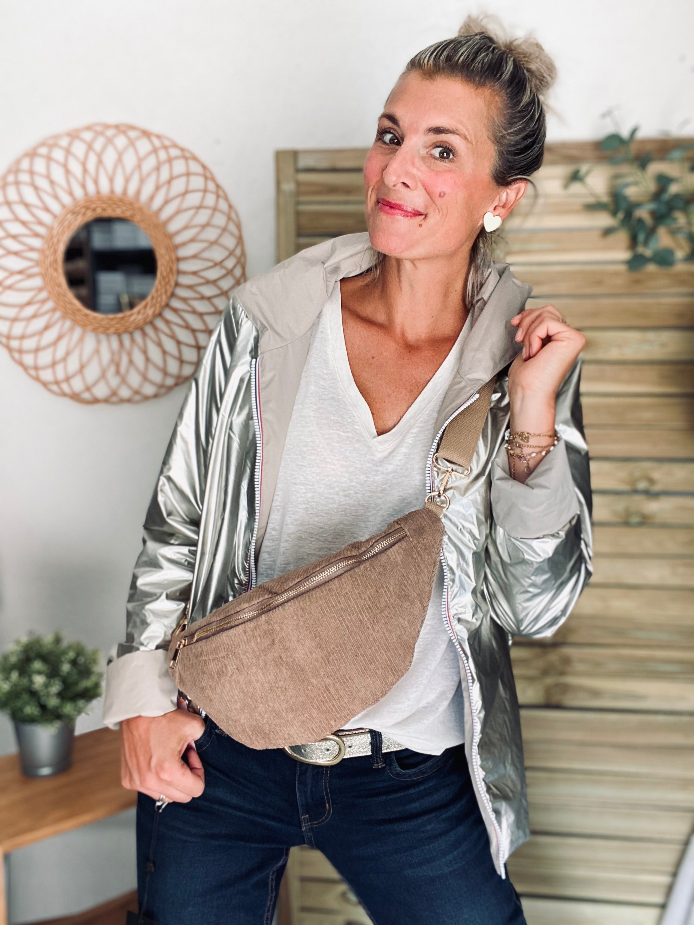 Sac banane XL Ciao Boum - IVY - Taupe (20 coloris)