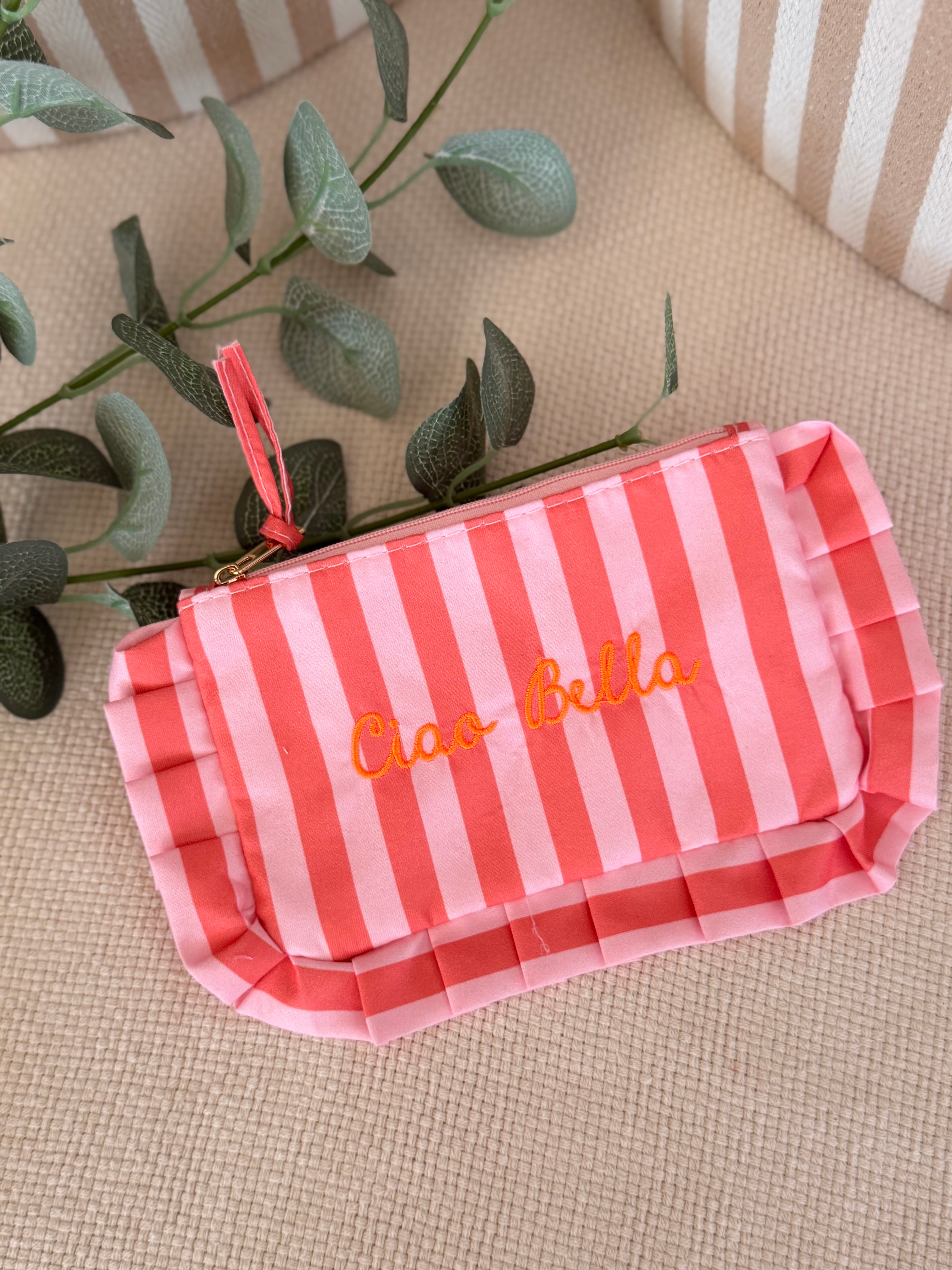 Pochette rayée à volants ESTHER