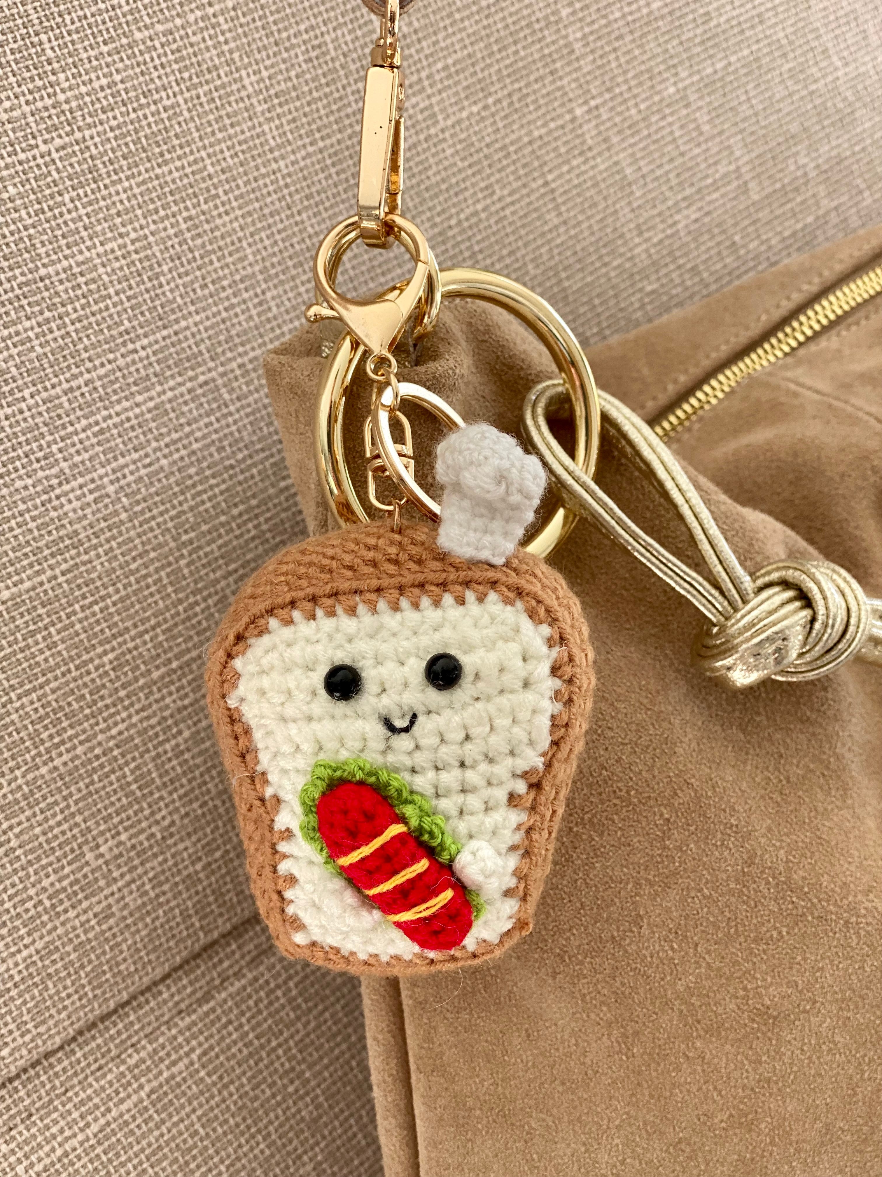 Porte-clefs Grigri en crochet ANATOLE